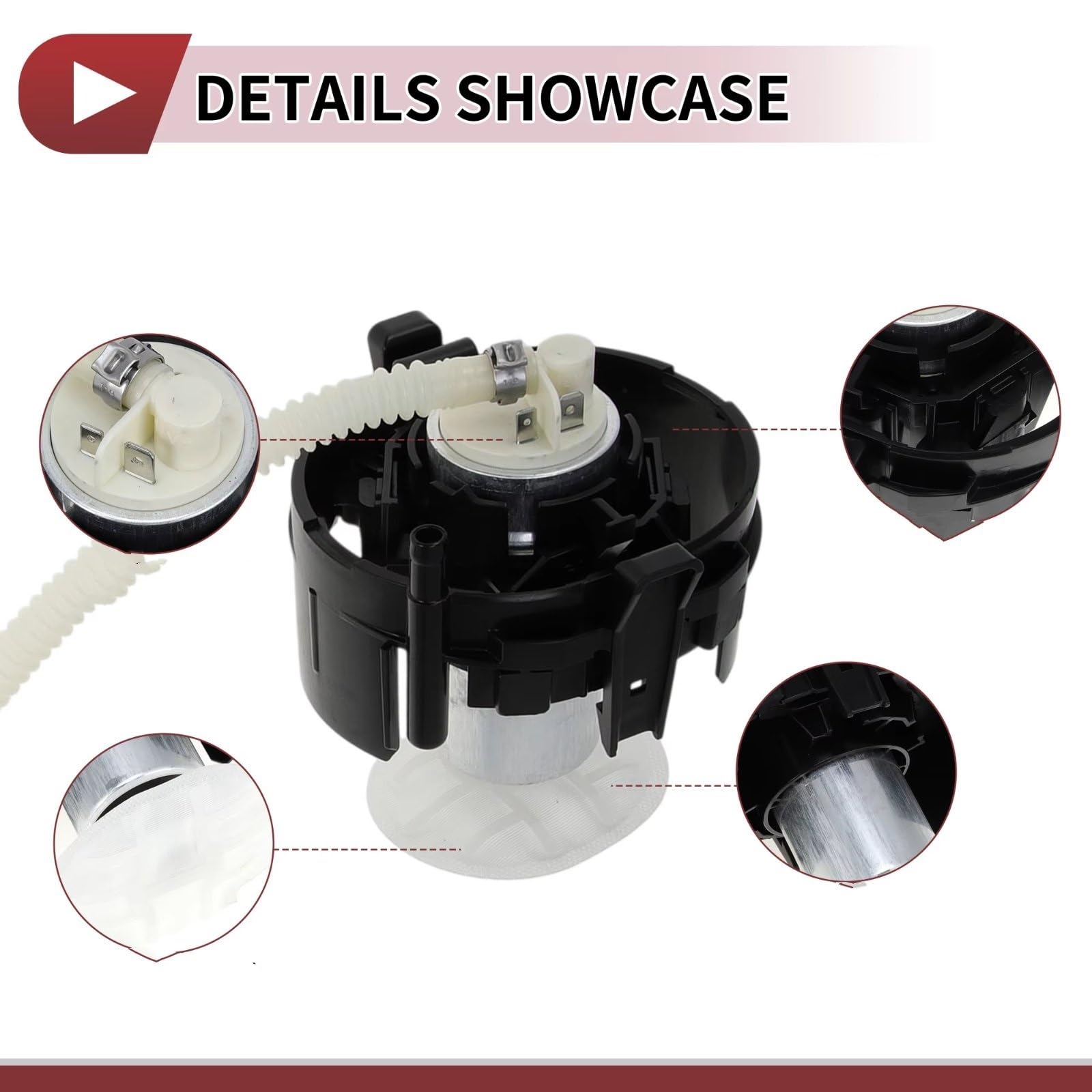 Módulo Bomba De Combustible Módulo De Filtro De Conjunto De Bomba De Combustible Con Colador Compatible Con Para 750iLP 740iLP Sedan Automático 1999 2000 2001 16141182355