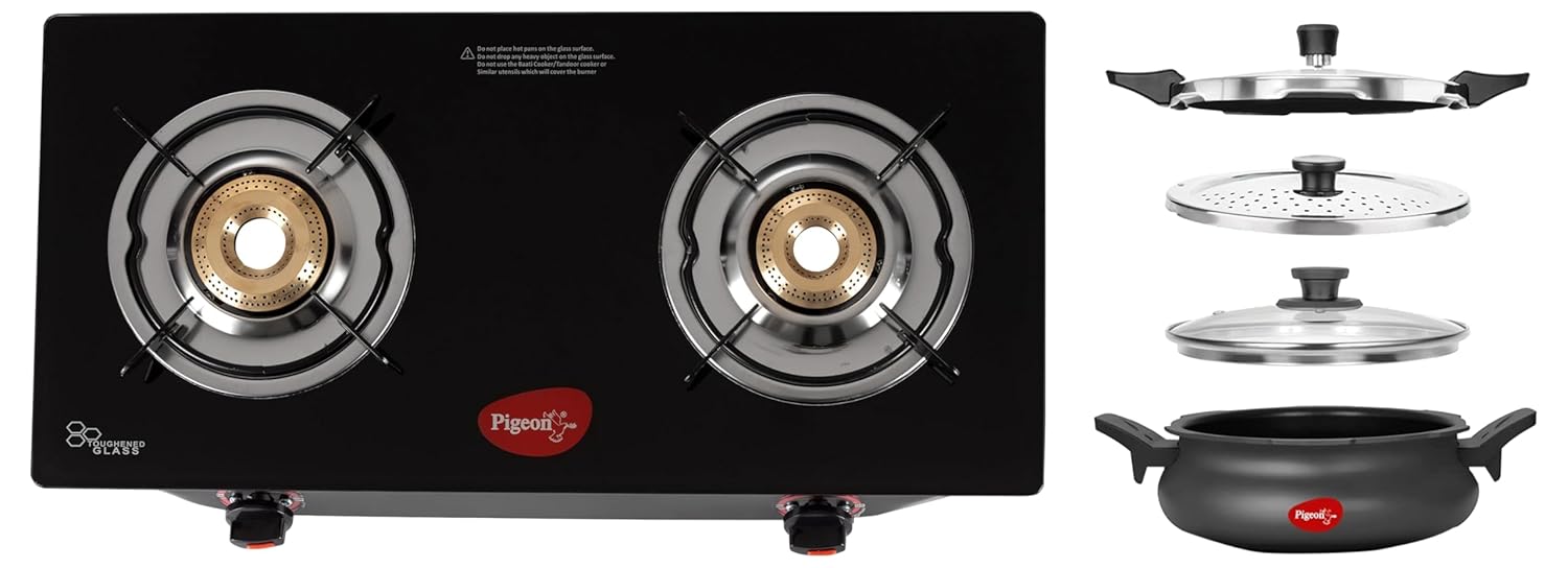 Pigeon All-in-One Super Cooker & Aster 2 Burner Gas Stove Combo