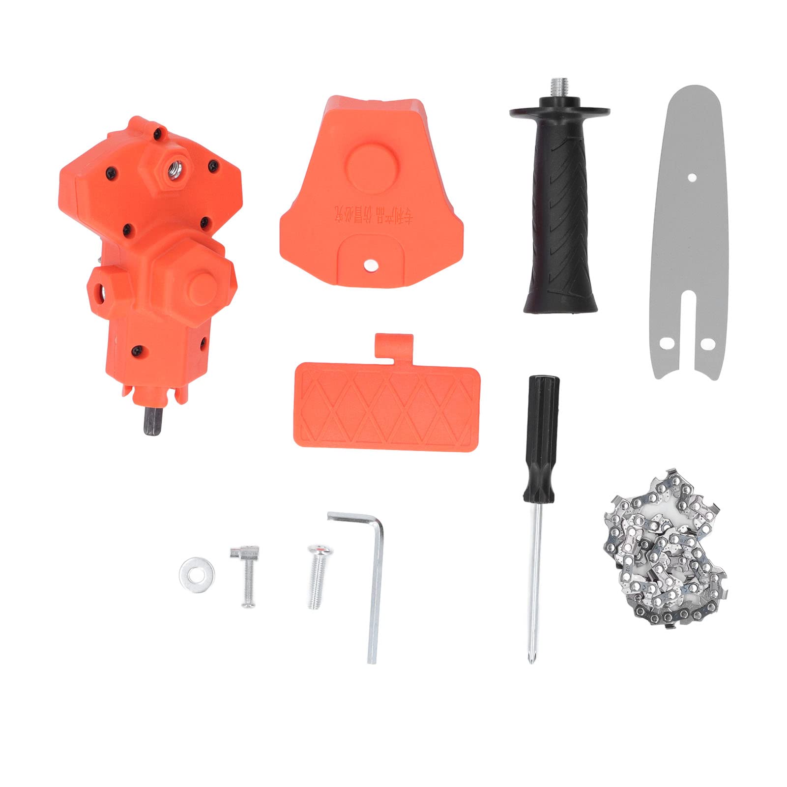 Conversion heads Orange Portable Chainsaw Conversion heads, Electric Drill to Electric Saw Adapter, Electric Chain Saw Drill Attachment for Wood Cutting