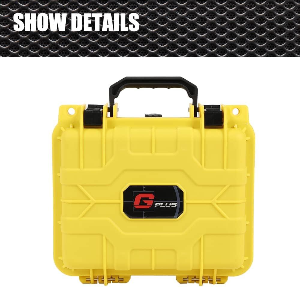 G-PLUS Graded Card Storage Box Fit BGS PSA SGC FGS Weatherproof Graded Sports Trading Cards(Small, Yellow)