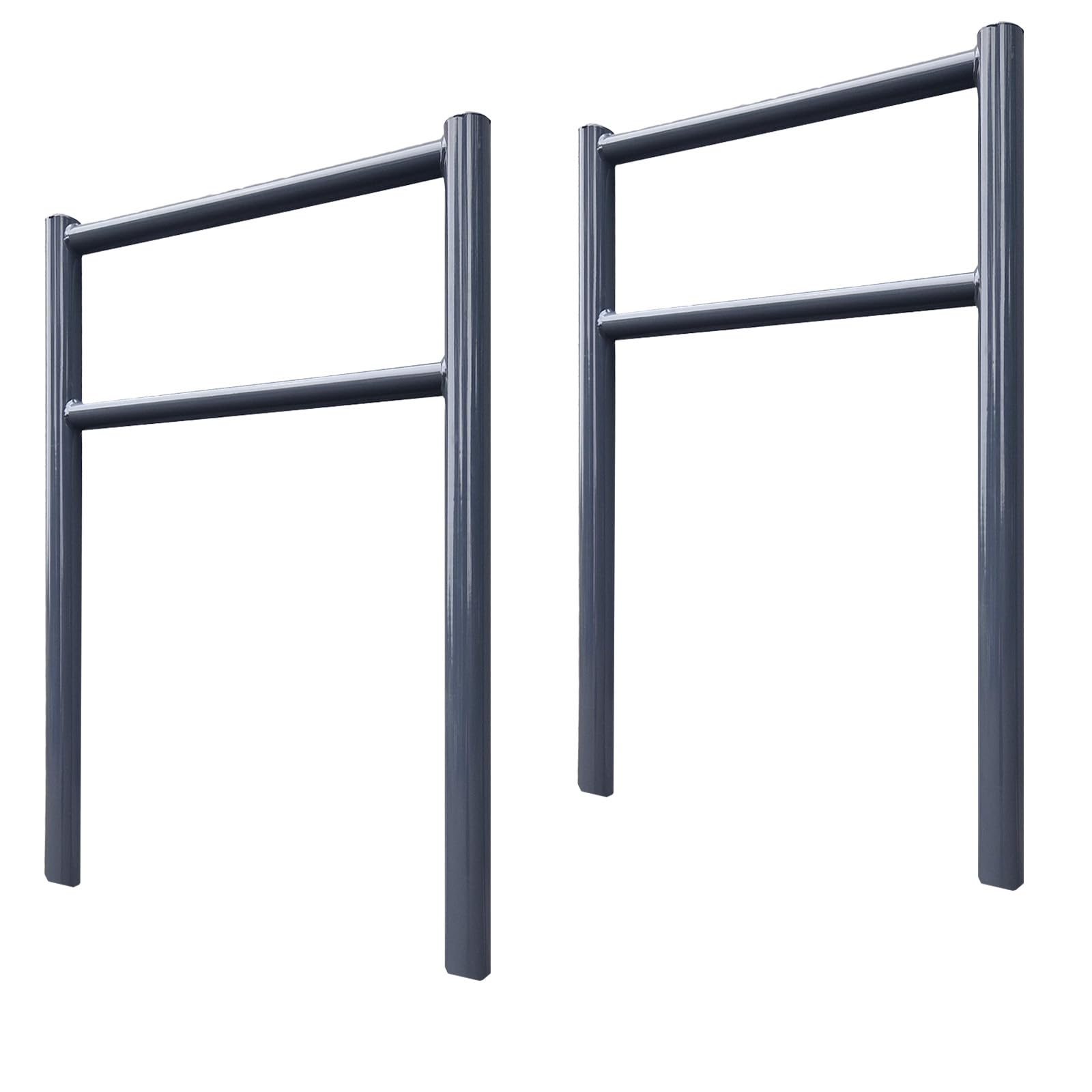TRUTZHOLM 2x Fahrradanlehnbügel mit Knieholm 115x75 cm Stahl pulverbeschichtet Ø 60 mm Anlehnbügel zum Einbetonieren Fahrradbügel Fahrradständer Parker Diebstahlsicherung Fahrrad Anlehner in Anthrazit