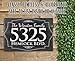 Slate Address Plaques - Customized Wall Plaque House for Outside Personalized Home Signs