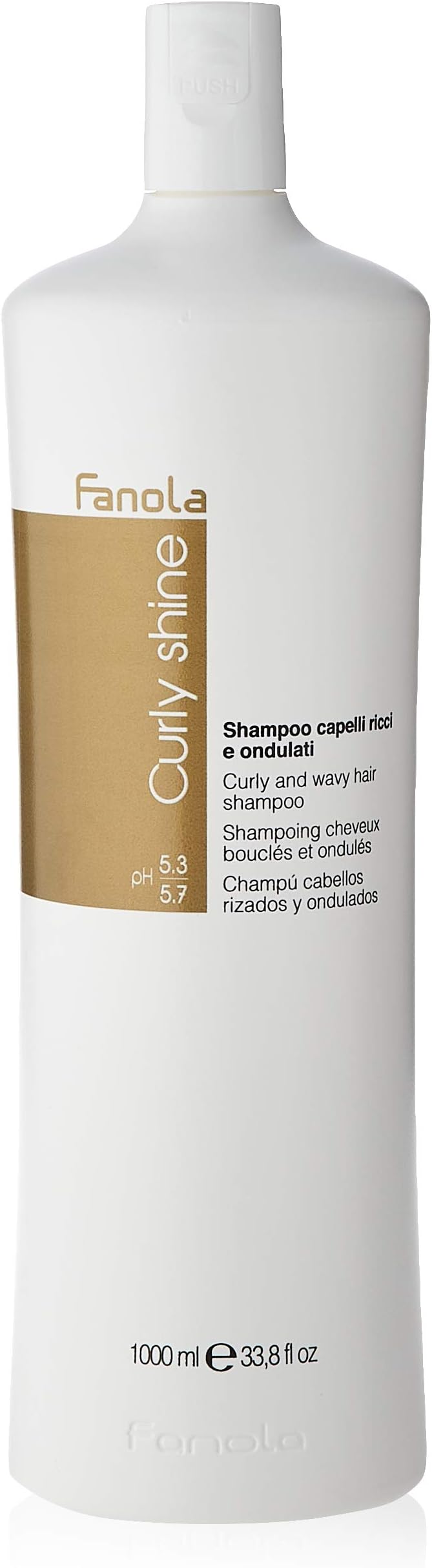 FanolaCurly and Wavy Shampoo, Gentle Cleansing Shampoo to Restore Elasticity and Hydration for Curly and Weavy Hair, 1000