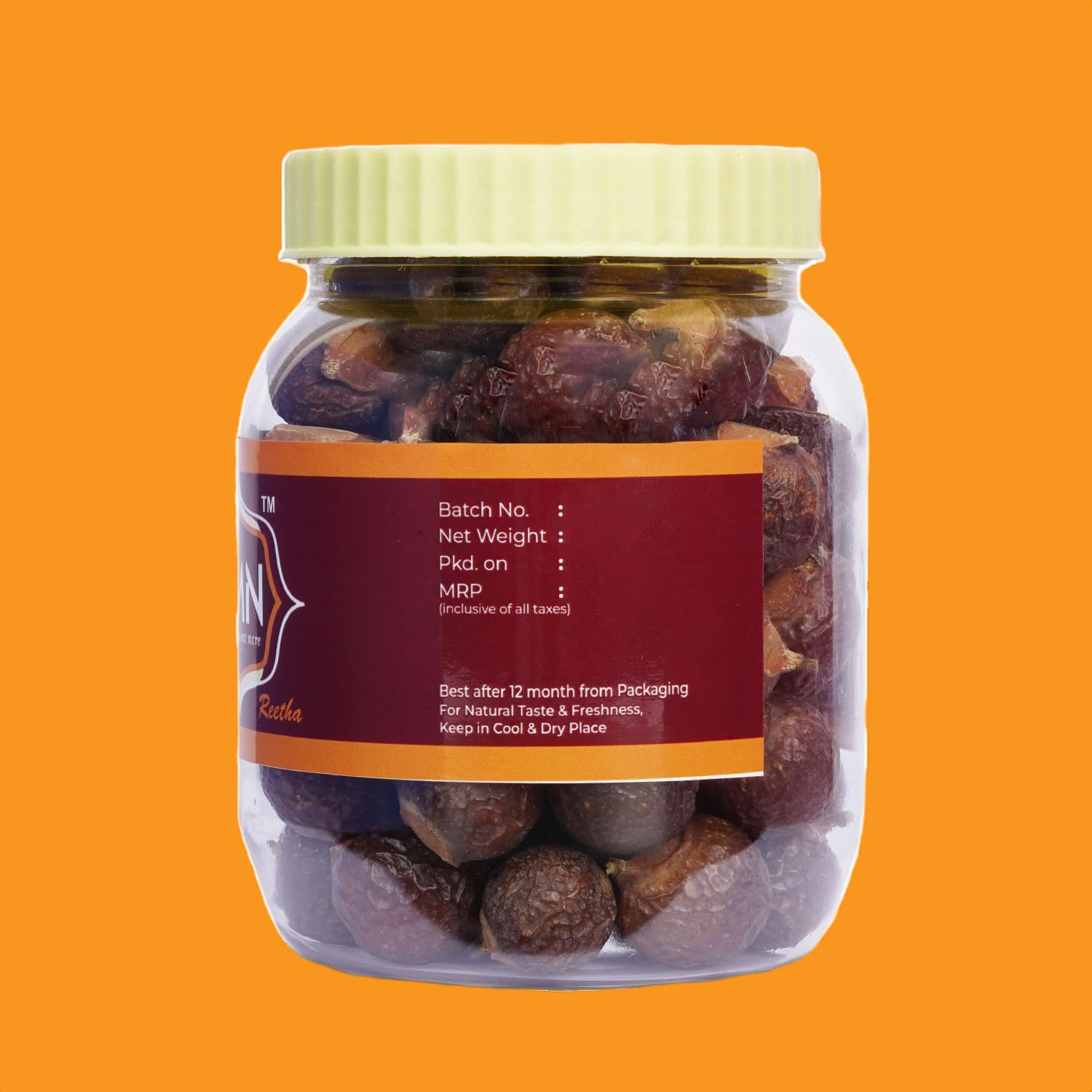 JMN Dried Reetha nuts/Aritha/Reetha/Ritha/Soapnuts, Poonthikottai (Sapindus Mukorossi) For Silky & Smooth Hairs - JM26 (200 gm, Natural) 3