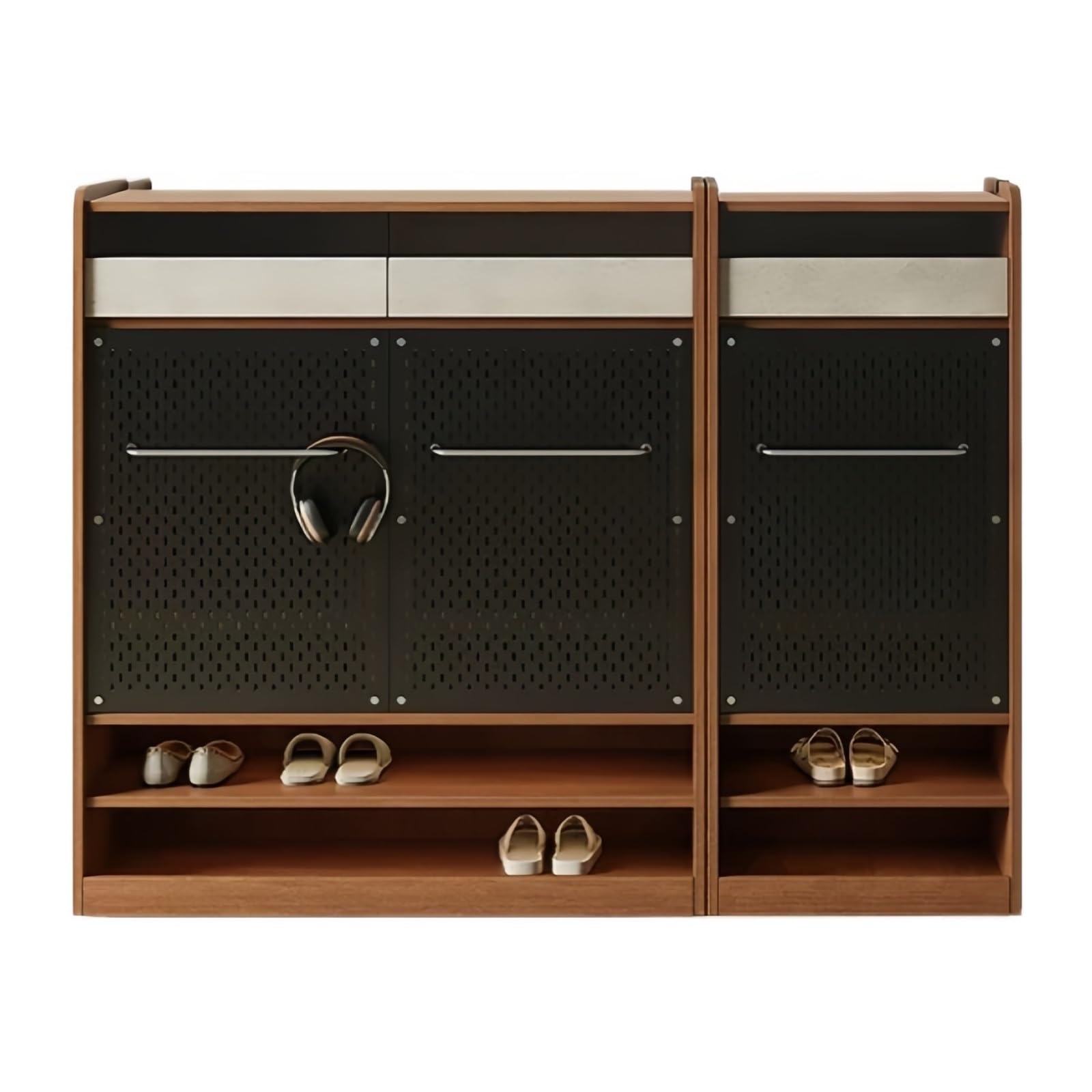 XUJUAN-0227 Shoe Cabinet Shoe Cabinet Household Doorway Entrance Entryway Storage Combination Rack(Large)