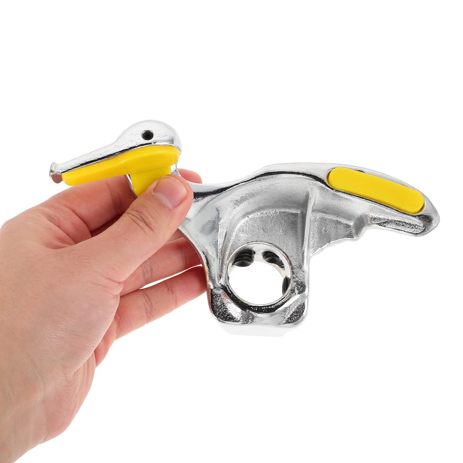 NUOBESTY Strumento Smontaggio Pneumatici con Inserti Protettivi in Nylon Testa Becco d Anatra per Cambio Gomme Auto e Moto Morsetto Cerchioni con Protezioni