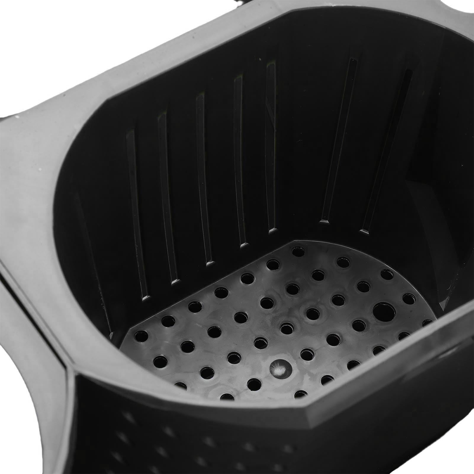 Zerodis Macetas Verticales de Pared PP Macetas para Colgar en la Pared 9 Bolsillos con Orificios de Drenaje y Tela No Tejida 49,5 X 58 X 14,5 Cm para Balcón Terraza Interior Exterior (Black)