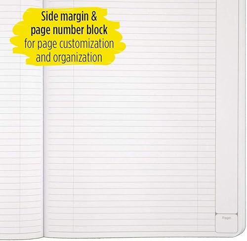 Miniatura 4 de Five Star Libro interactivo de composición para toma de notas, 1 materia, cuaderno de comp con rayas universitarias, 100 hojas, 11 x 9 pulgadas, el