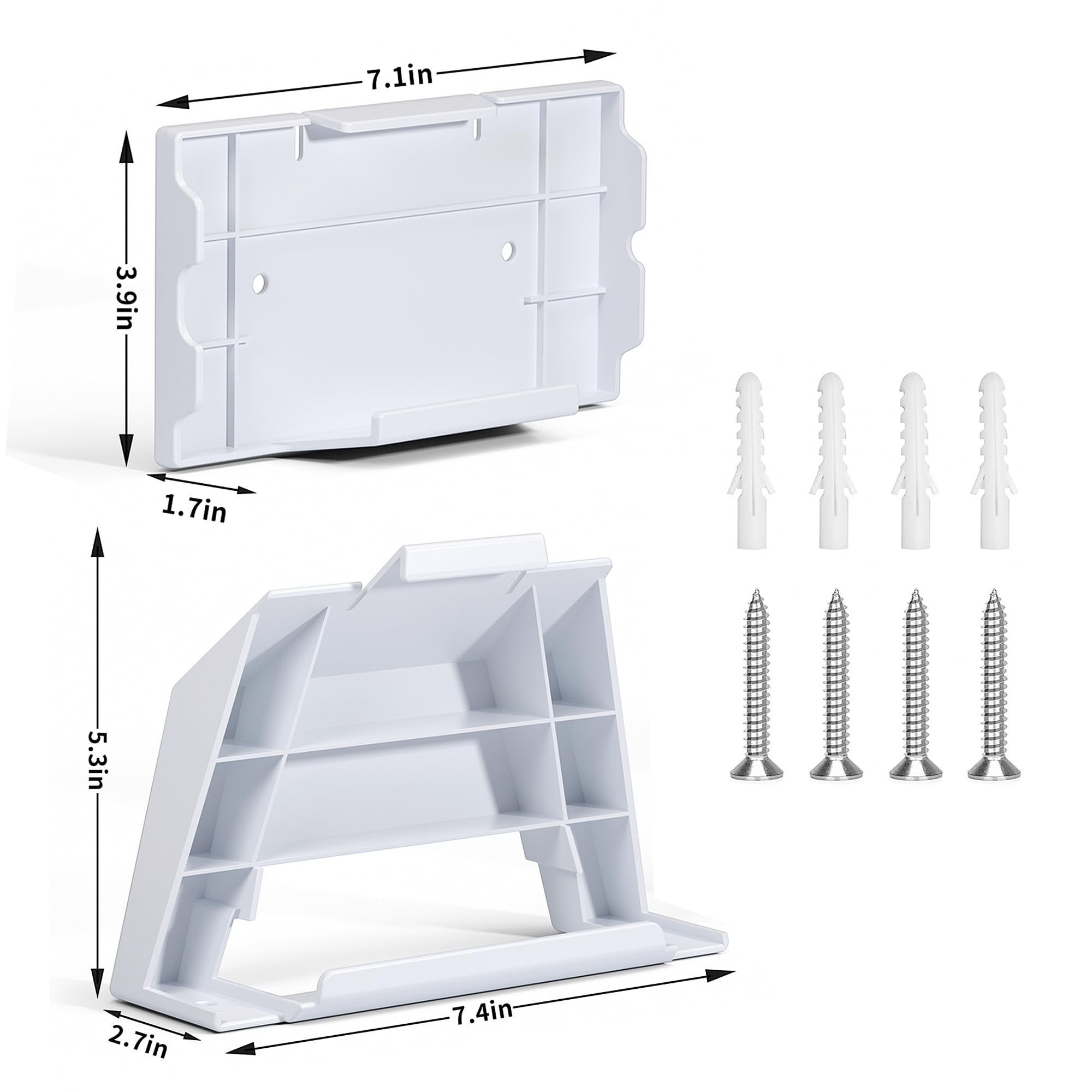 Router Wall Mount for Starlink Gen 3,All in One V3 Mesh Router and Power Supply Mounting Kit,for StarLink V3&Gen3 HP Standard Route