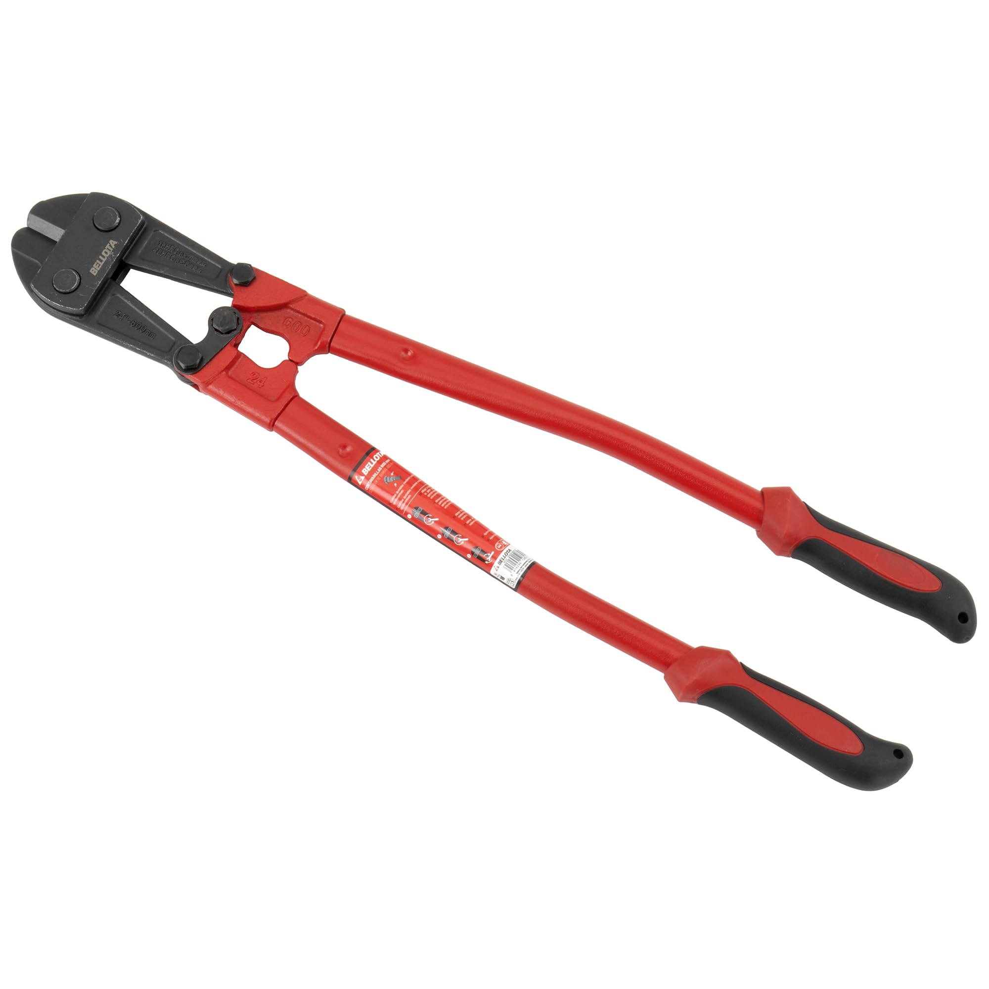 Bellota 6009600N - Cortavarillas Profesional 600 mm – Cizalla para Ferralla y Varillas de Acero, Cabeza Forjada Monobloque, Filos Templados por Inducción, Sistema de Ajuste Preciso y Mango Ergonómico