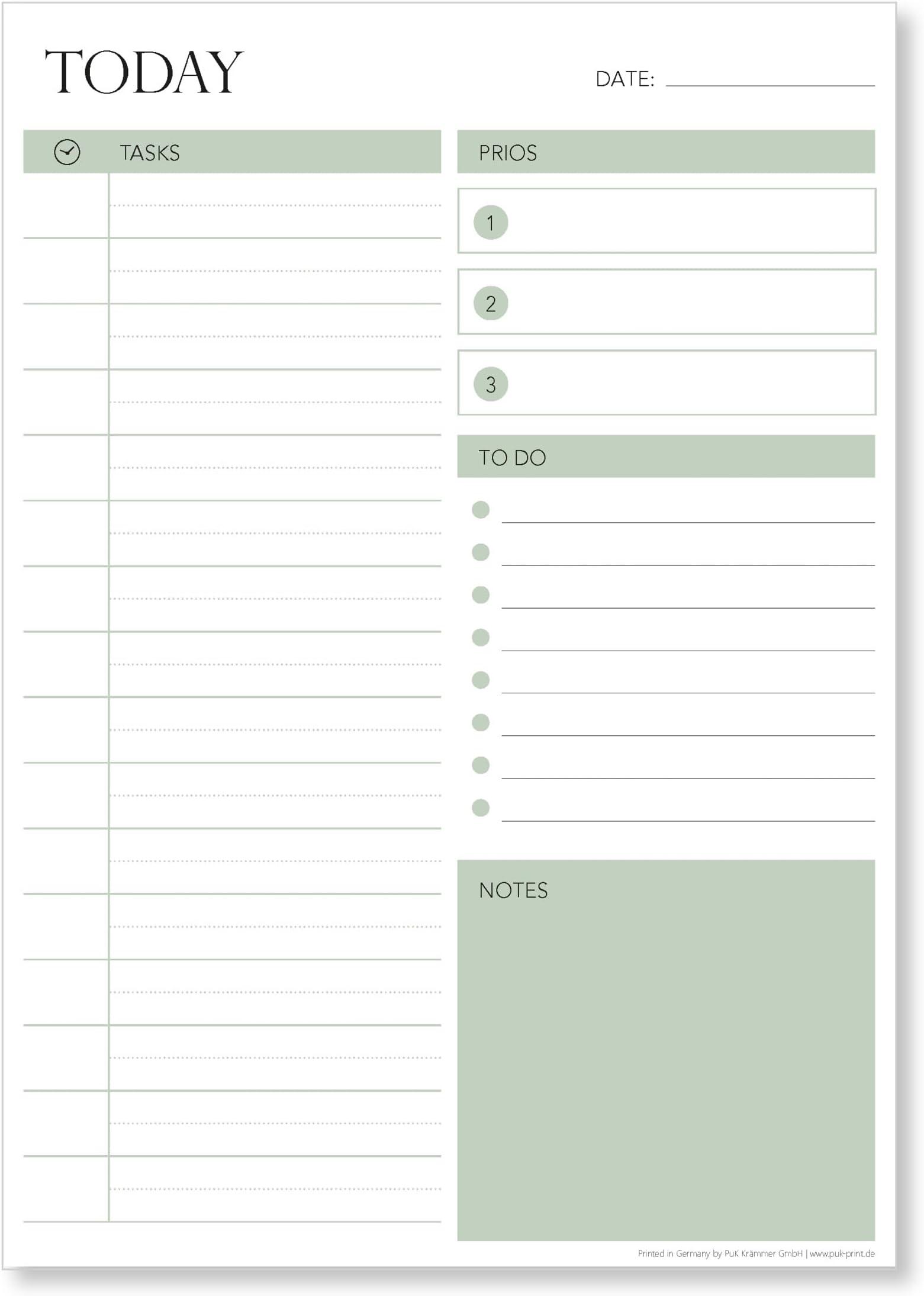 Tagesplaner-Block 52 Blatt A5 - Undatierter Aufgabenplaner Für Produktivität