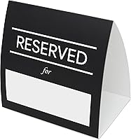 Vista 9 de Carteles de mesa reservados, paquete de 20 Tarjetas de mesa para bodas, restaurantes, eventos