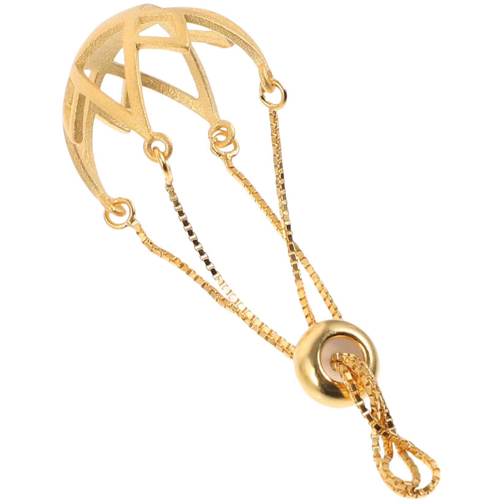 VILLCASE 4 Piezas Soporte Colgante Vacío Collar Grueso De Plata Cadena De Plata Corchete Dijes De Para Pulseras Collar De Oro Organizador De Joyas Colgando Golden 925