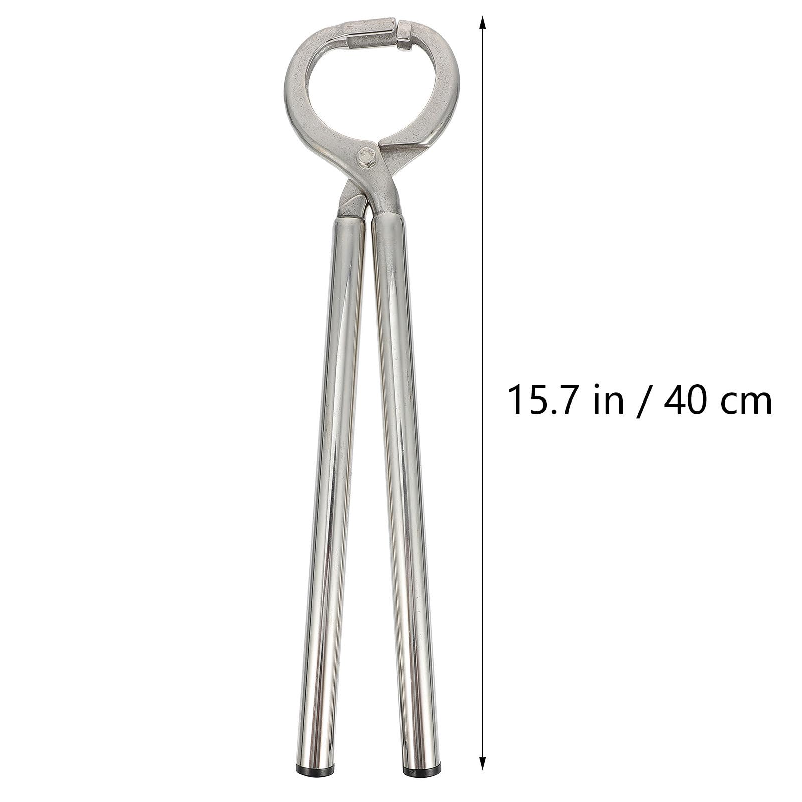Pinza per Anello Nasale Bovino in Acciaio Inox, Argento