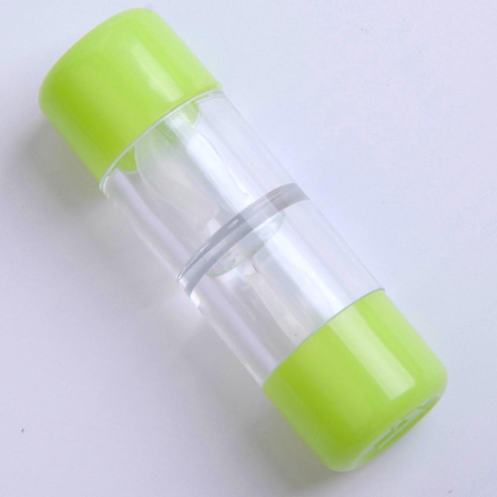 Healifty Mini Travel Rgp Contact Lens Case Hard Protective Storage Box with Transparent Cover for Gas Permeable Lenses Set of 4 Colors - Image 4