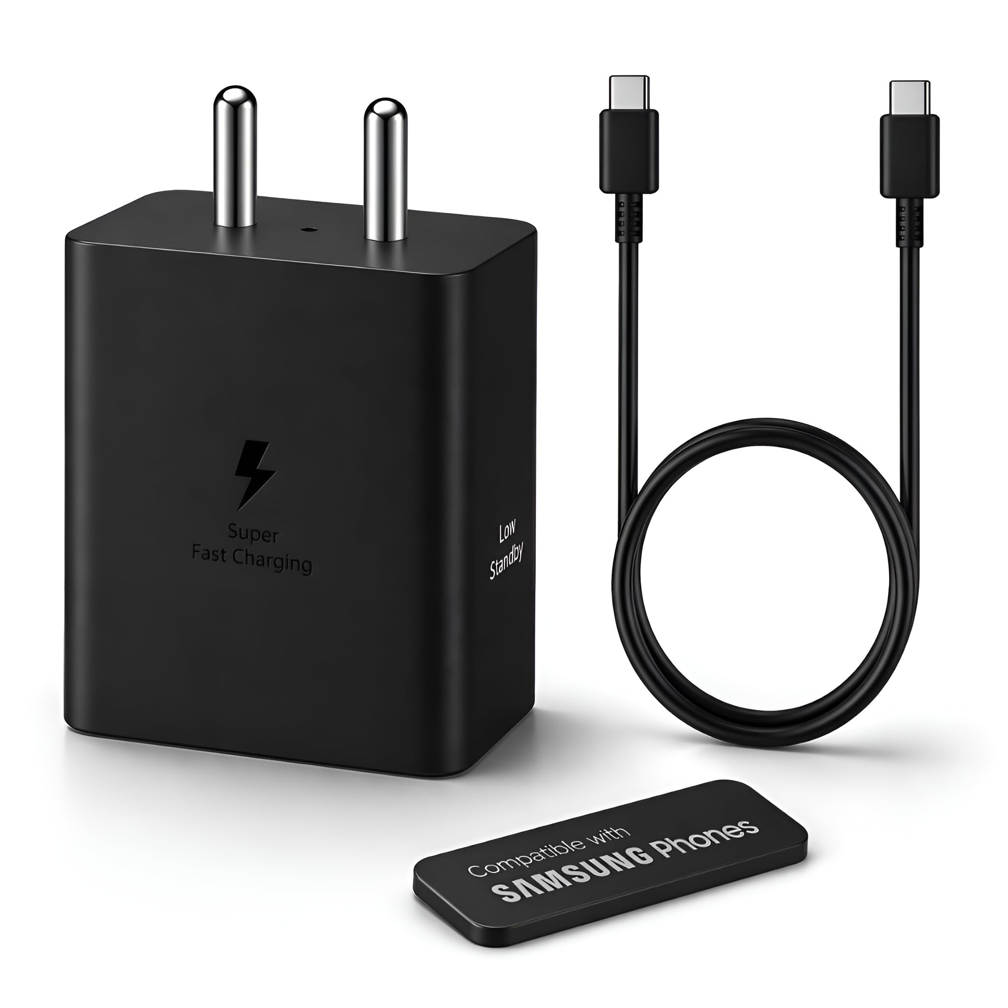 GLYNO INFOTEL Samsung 45W Type C Super-Fast Charger with 3.3 Dock-09 - Image 1