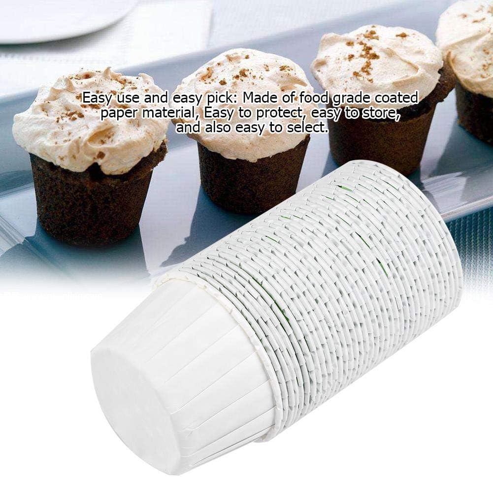 FTVOGUE 100Pcs Round Cake Baking Cups, Food Grade Paper, Disposable, for Wedding Birthdays & Themed Celebrations - Image 5