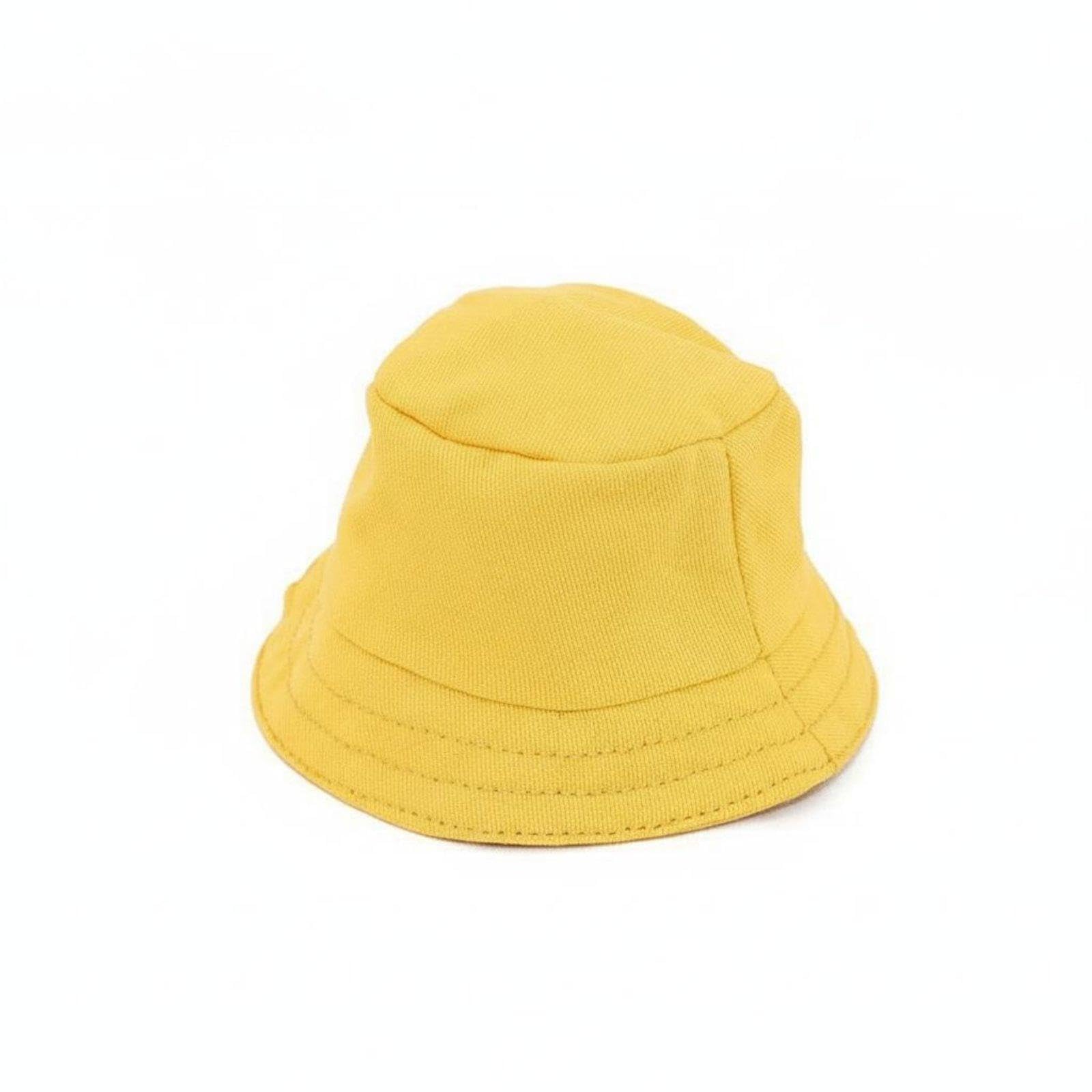 Doll Bucket Hat Multi-Color Options 10cm Doll Hat Miniature Size Stuffed Animal Cap Yellow-image-40