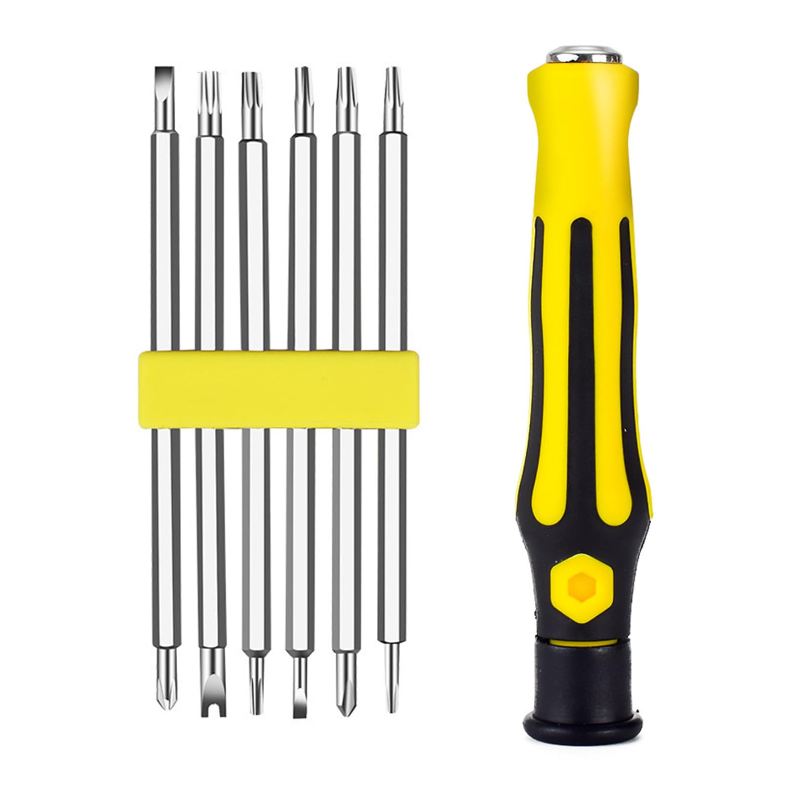 YHAILI 12 in 1 Household Multifunctional Strong Magnetic Screwdriver Bit Set Opening Repair Insulated Improvement