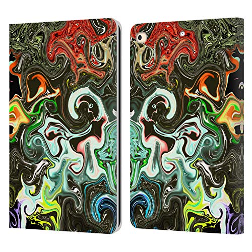 Coque en cuir iPad 9.7 Haroulita : L'élégance du marbre abstrait haut de gamme