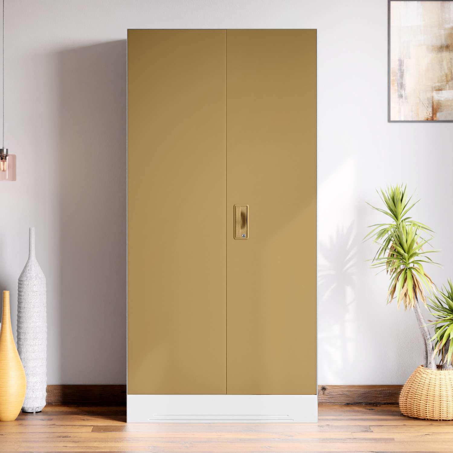 Interio by Godrej Slimline 2 Door Steel Almirah (Matte Alpine