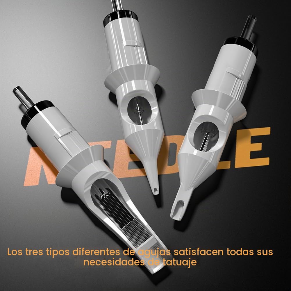 Solong Tattoo SLP30KITP187-1-EU - Juego de 10 cartuchos de aguja, suministro de energía, pedal y máquina de tatuaje, color negro