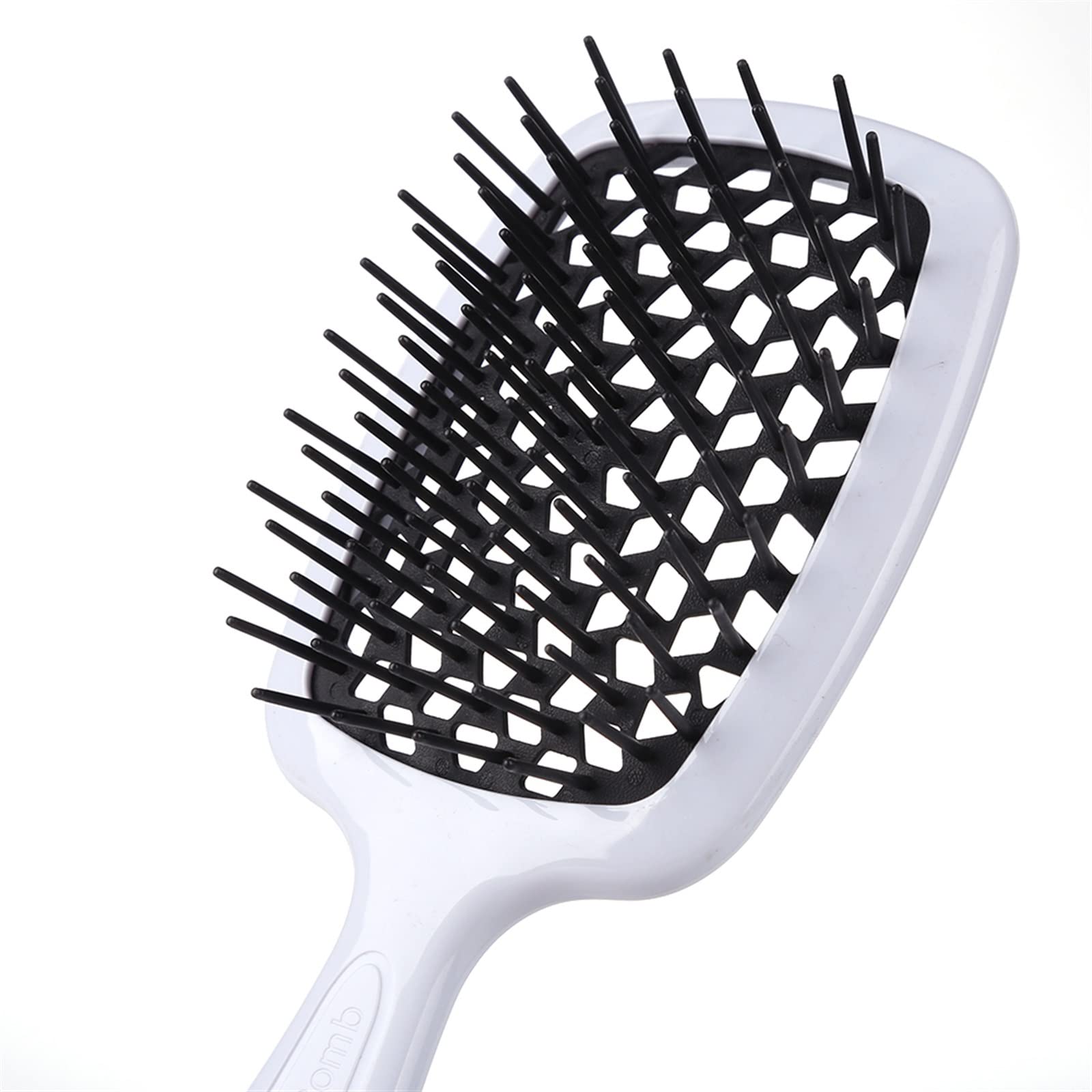 DieffematicSZ Grzebień Hole Comb Plastic Massage Comb Dry Wet Dual Purpose Hollow Comb