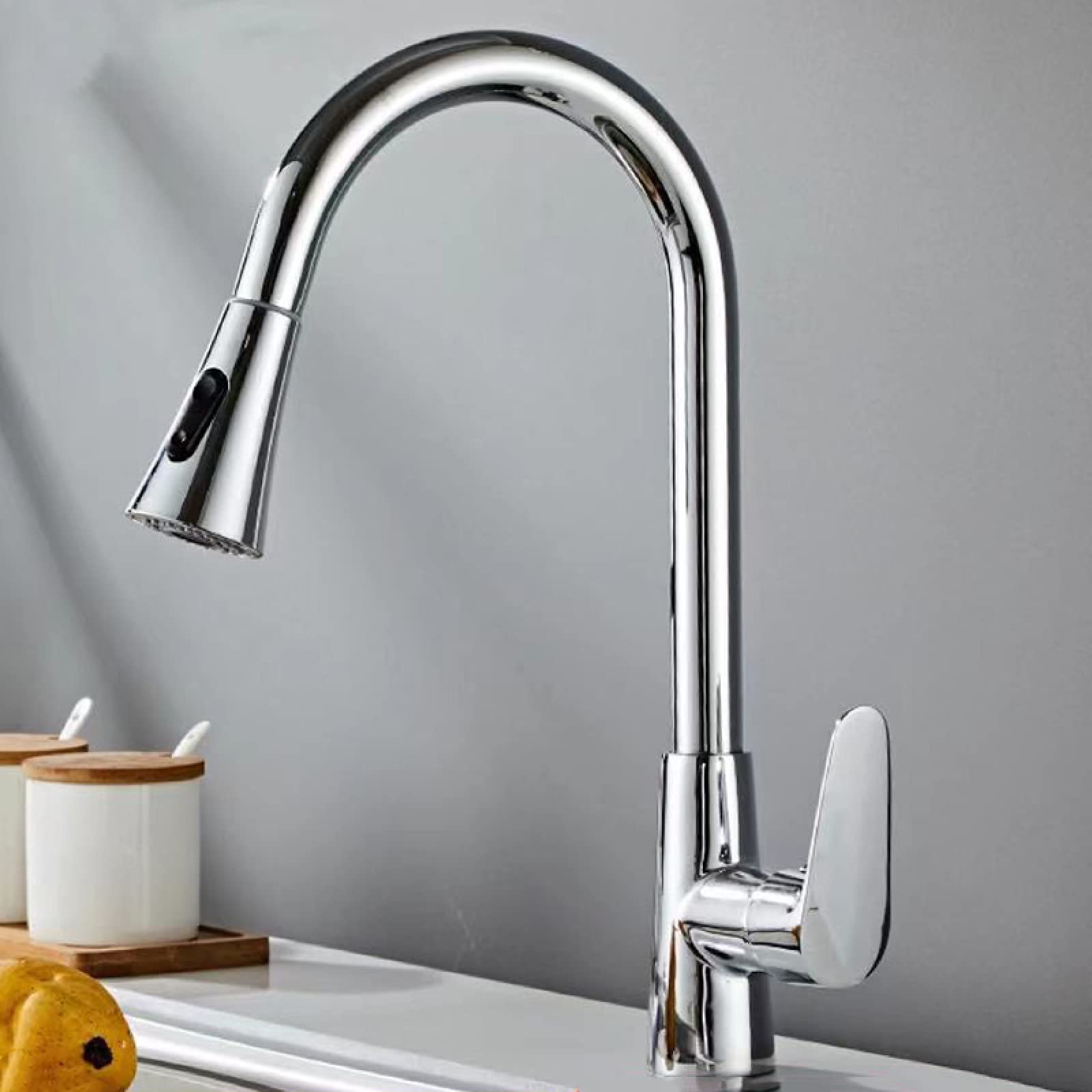 Grifos de cocina con rociador de dos modos y manguera extensible para lavado eficiente