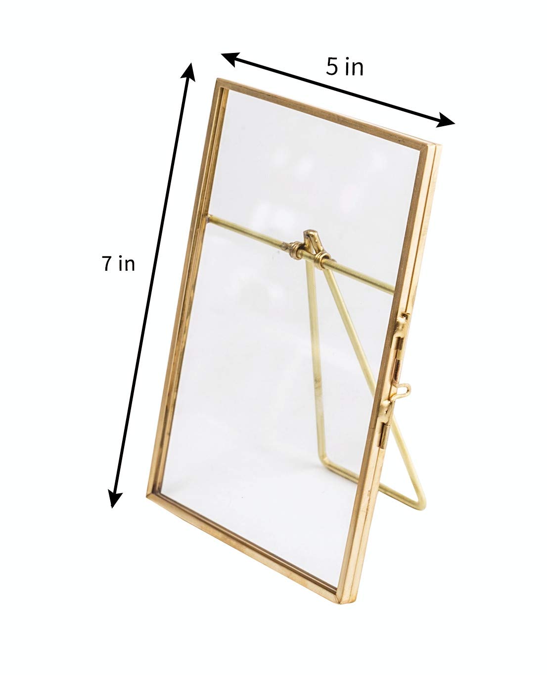 Cadre Photo Médaillon Ancien En Laiton Doré Sous Verre - Fabriqué En Italie - Moderne Et élégant
