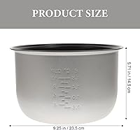 Vista 2 de Yardwe Olla interior para olla arrocera, 1 pieza antiadherente 5L interior olla de cocina contenedores de repuesto para olla arrocera