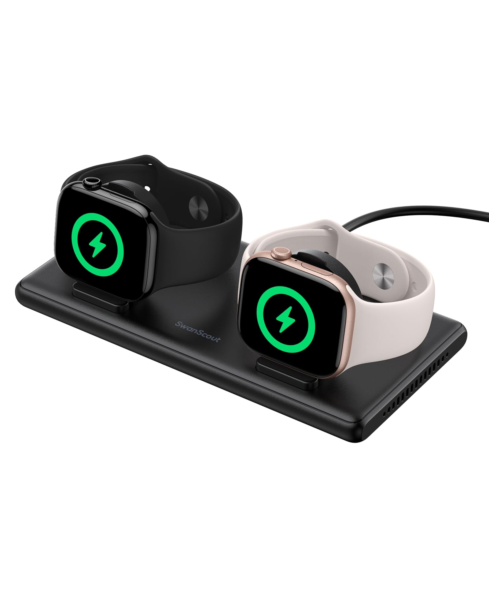 Amazon.co.jp: SwanScout アップルウォッチ 充電器 スタンド 2台同時