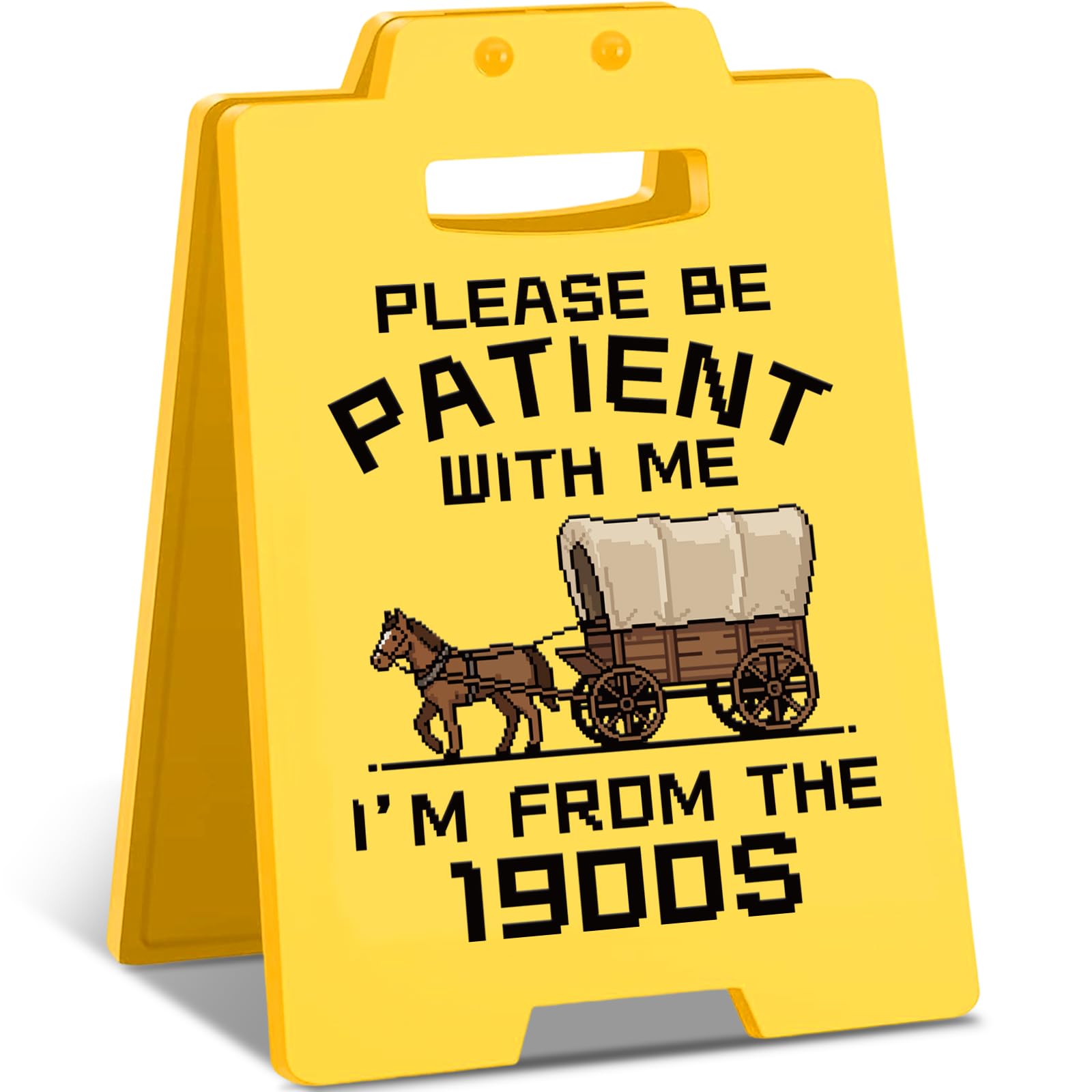 CUTHOLLOW 3.93"x6.29" Funny Double-Sided Sign – "I’M FROM THE 1900S" Sign for Home, Office, or Dorm, Humor Sign Gift for Friends, Family & Coworkers
