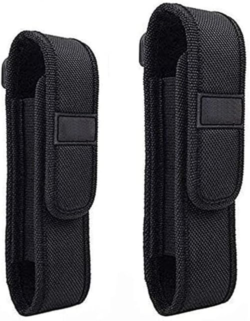 AILOVA 2PCS Flashlight Pouch Holster, Torch Case Holder 5"-8" Flashlight for Camping Hiking Climbing Hunting