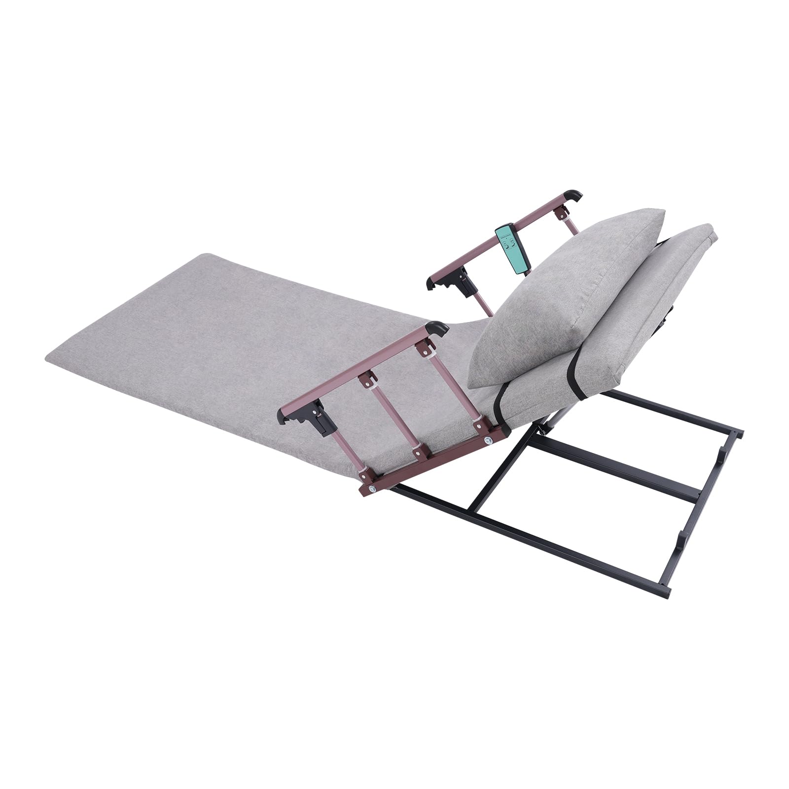 LTIGOAW Adjustable Electric Lift Bed Backrest, Sitting Backrest Bed for Elderly, Beds Lift for Elderly with Remote Controls