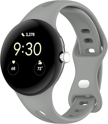 Miniatura 5 de Paquete de 6 correas diseñadas para Google Pixel Watch, de silicona, transpirable, suave, delgada, deportiva, accesorio para relojes Pixel