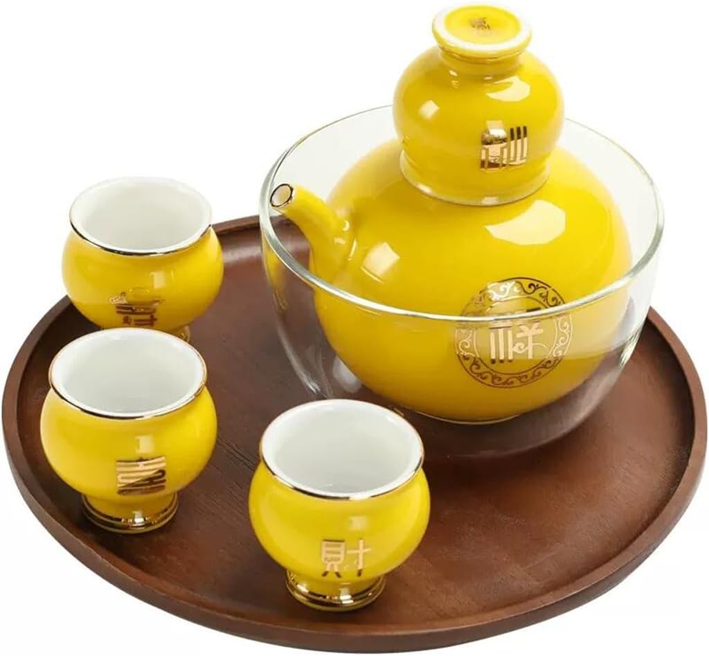 Ceramic Warm Wine Set Fulu Gift Warm Wine Ware Strong Yellow And White Wine Pot