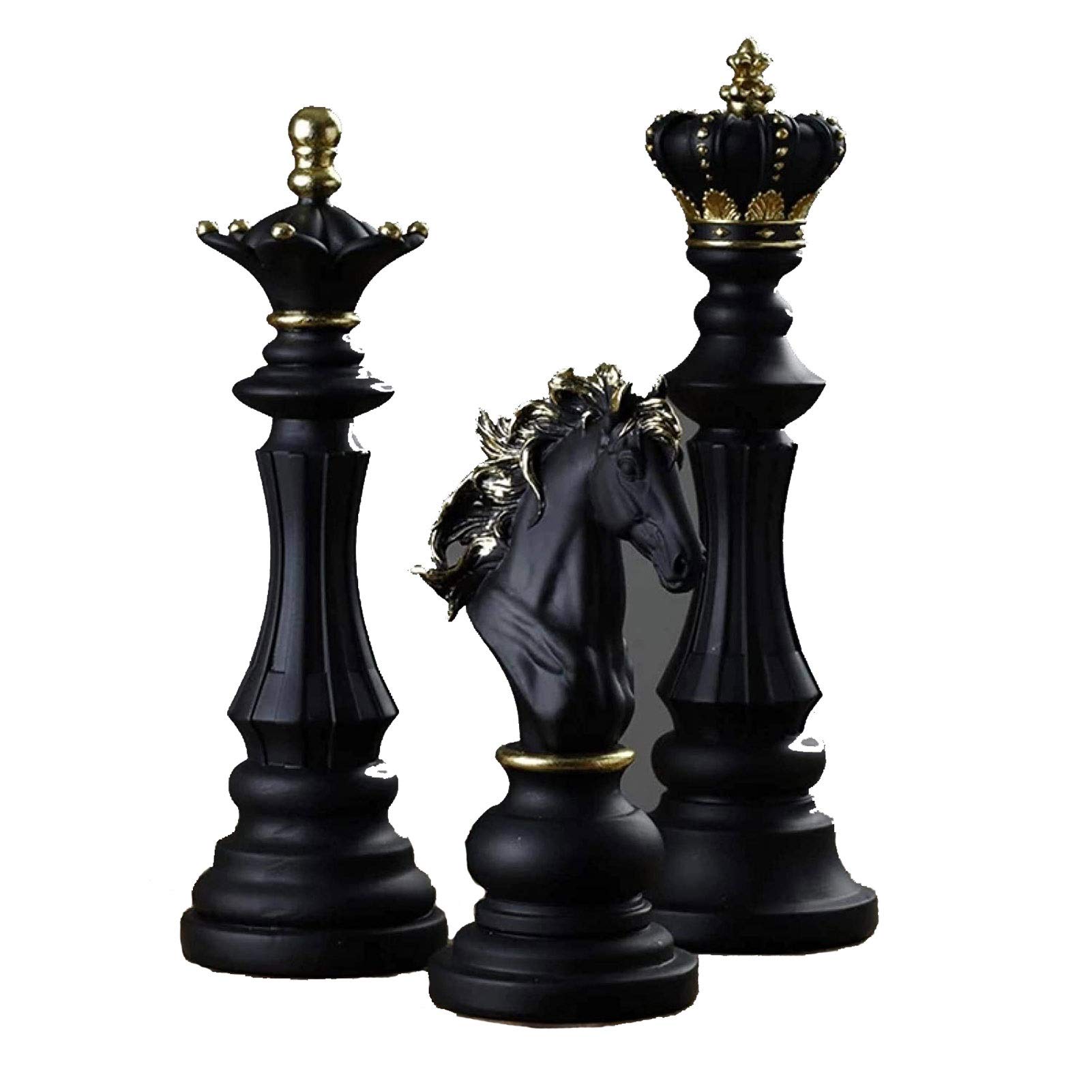 STBAASHandicraft Decoration, Family Art Sculpture Figurines Decoration,1Pcs Resin Chess Pieces Board Games Accessories International Chess Figurines Home Decor