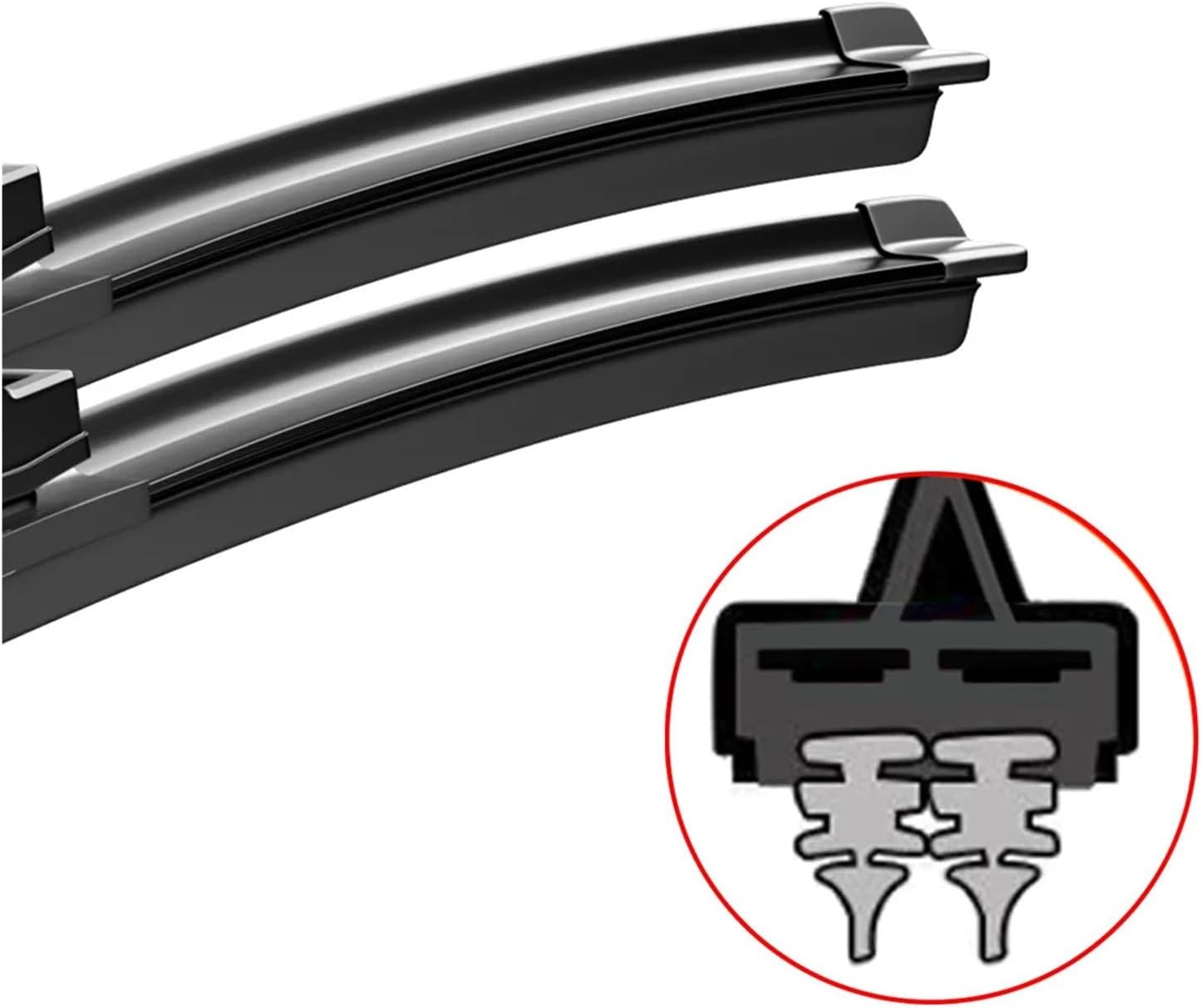 1Set(2Pcs) Car Windshield Wiper Kit Suitable For Mini Cooper R50 R53 R55 R56 R57 2001-2022 Car Front Wiper Blade 19 Inches+18 Inches Car Accessory(B,R55 R56(2014-2022))