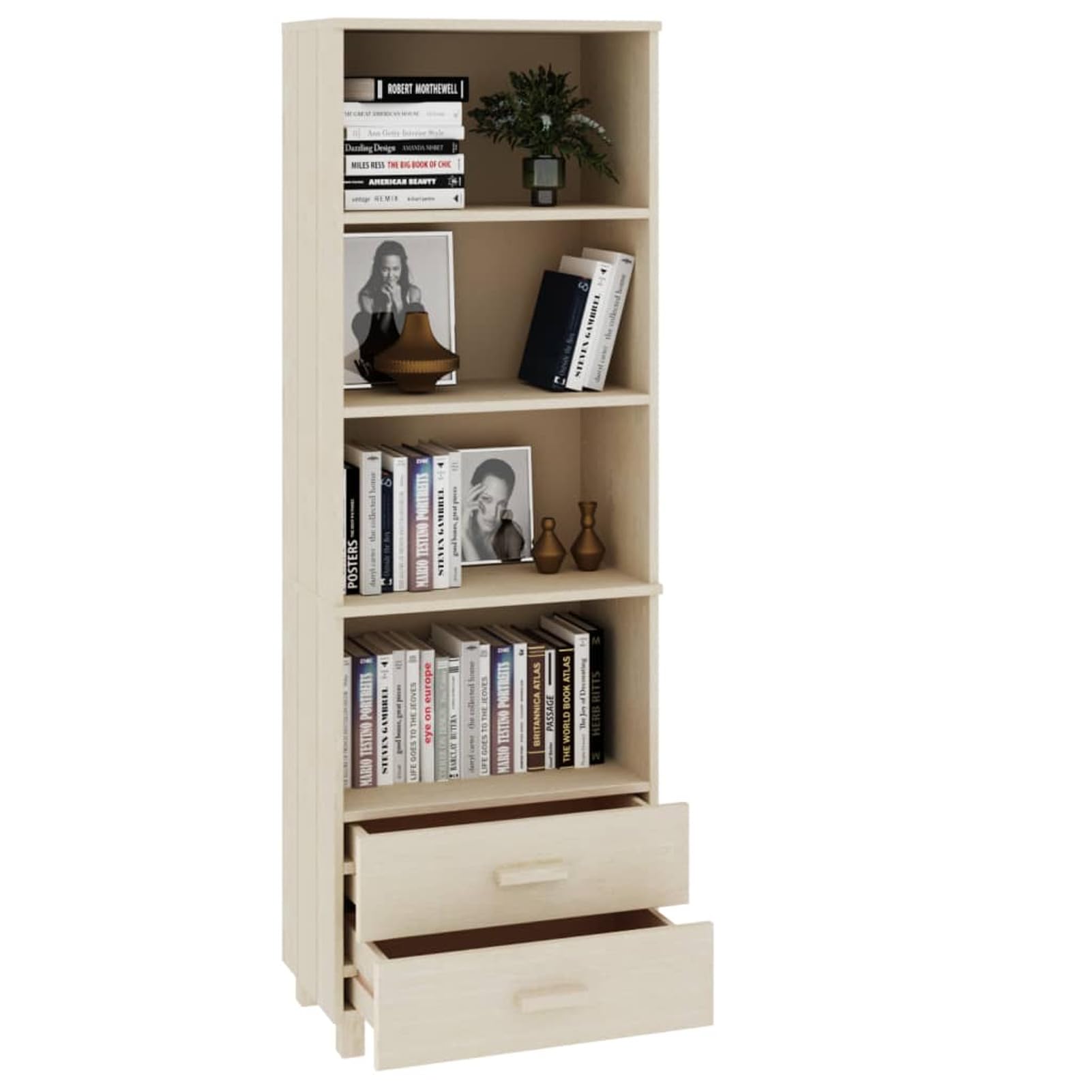 Credenza HAMAR 60x35x180 cm in Legno Massello di Pino,Credenza,Credenza Soggiorno,Credenza Cucina Salvaspazio,Credenza Moderna Soggiorno-340488
