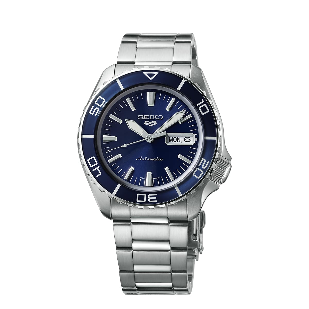 SEIKO Stainless Steel Analog Blue Dial Men's Watch-Srpk97K1
