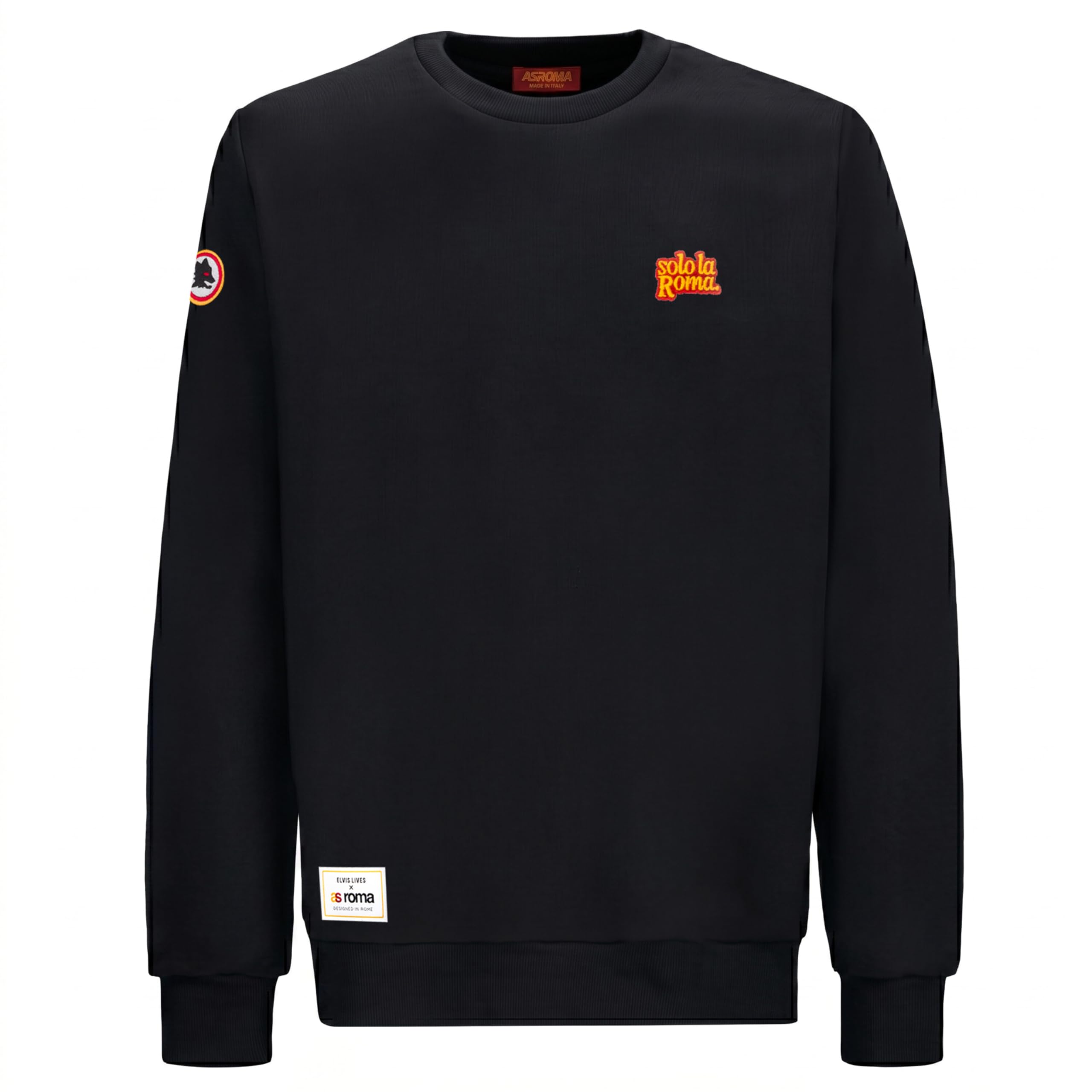 AS Roma Elvis Lives Solo LA Roma Sweatshirt - Black