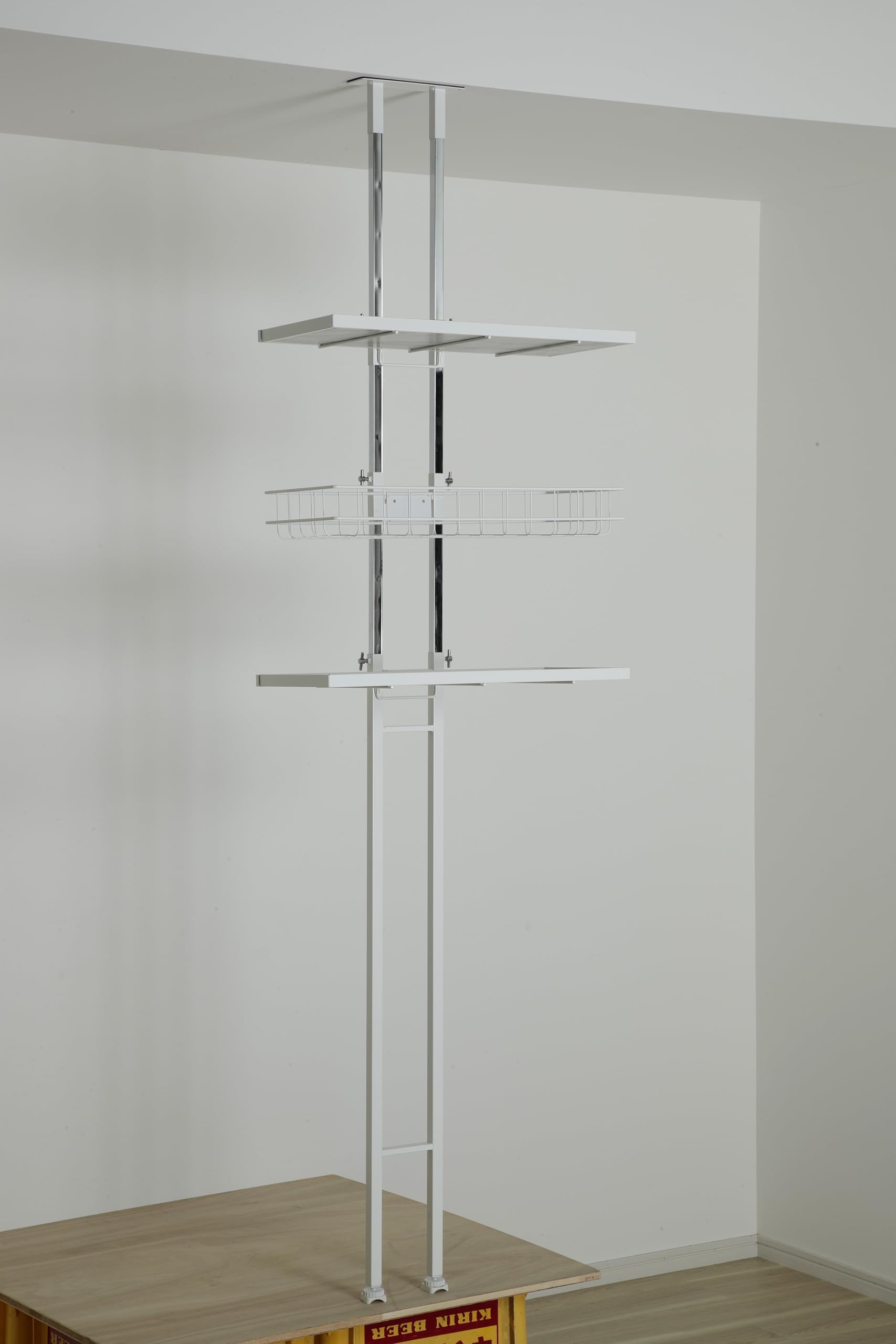 大竹産業 突っ張りラック ランドリーラック 防水パン対応 58x30x145cm Amazon｜大竹産業 突っ張りラック ランドリーラック 防水パン対応 防水