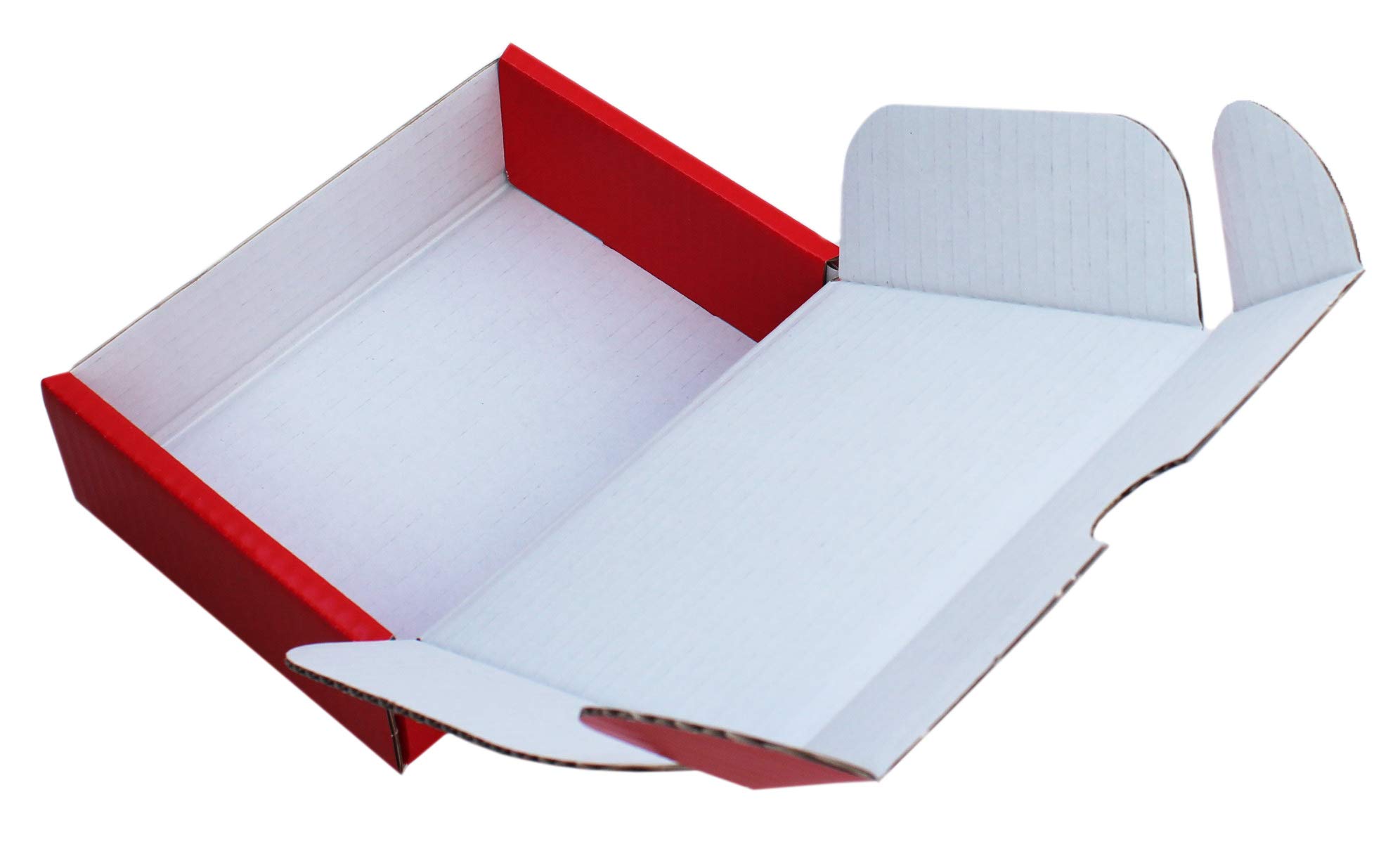 PINK BLACK BLUE RED WHITE BROWN CARDBOARD SMALL PARCEL BOXES SHIPPING MAILING GIFT STORAGE (12" x 9" x 4", RED, 50)