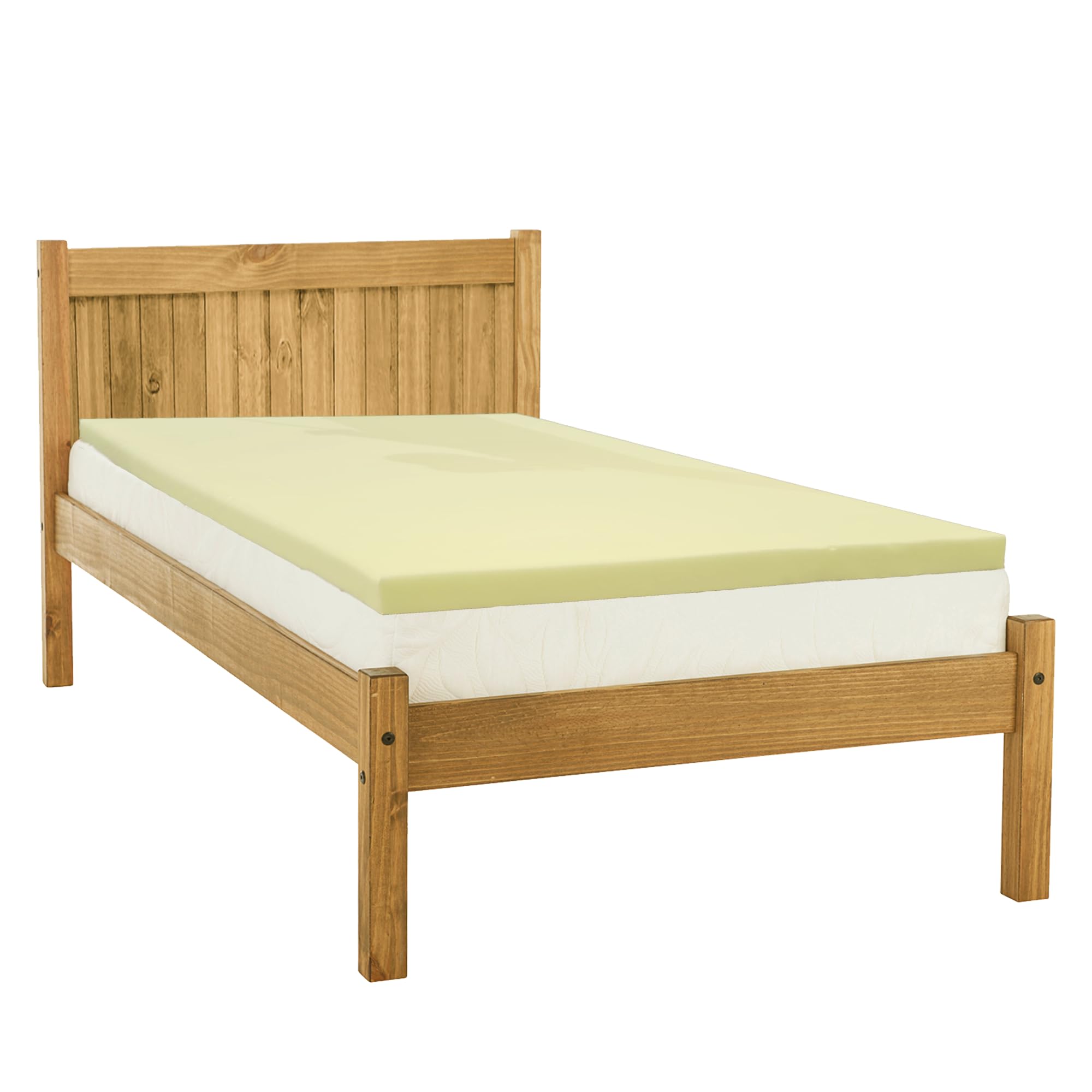 Jardins De Luxe ! 100% Memory Foam Mattress Topper To fit, Single|Small Double|Double|King Size| Bed [Made in UK] (Thickness 2-Inch, Double 4ft-6inch)