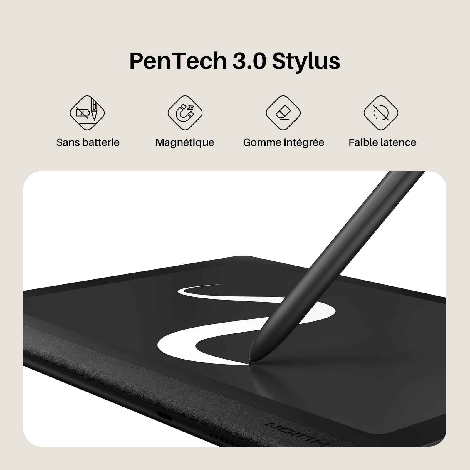 HUION Tablette Graphique,8192 Niveaux, Stylet sans Pile, pour Dessin | 8192 Niveaux,Stylet sans Pile,Dessin,Tablette Graphique,Tablette de Dessin,Dessin Numérique,Usage Professionnel