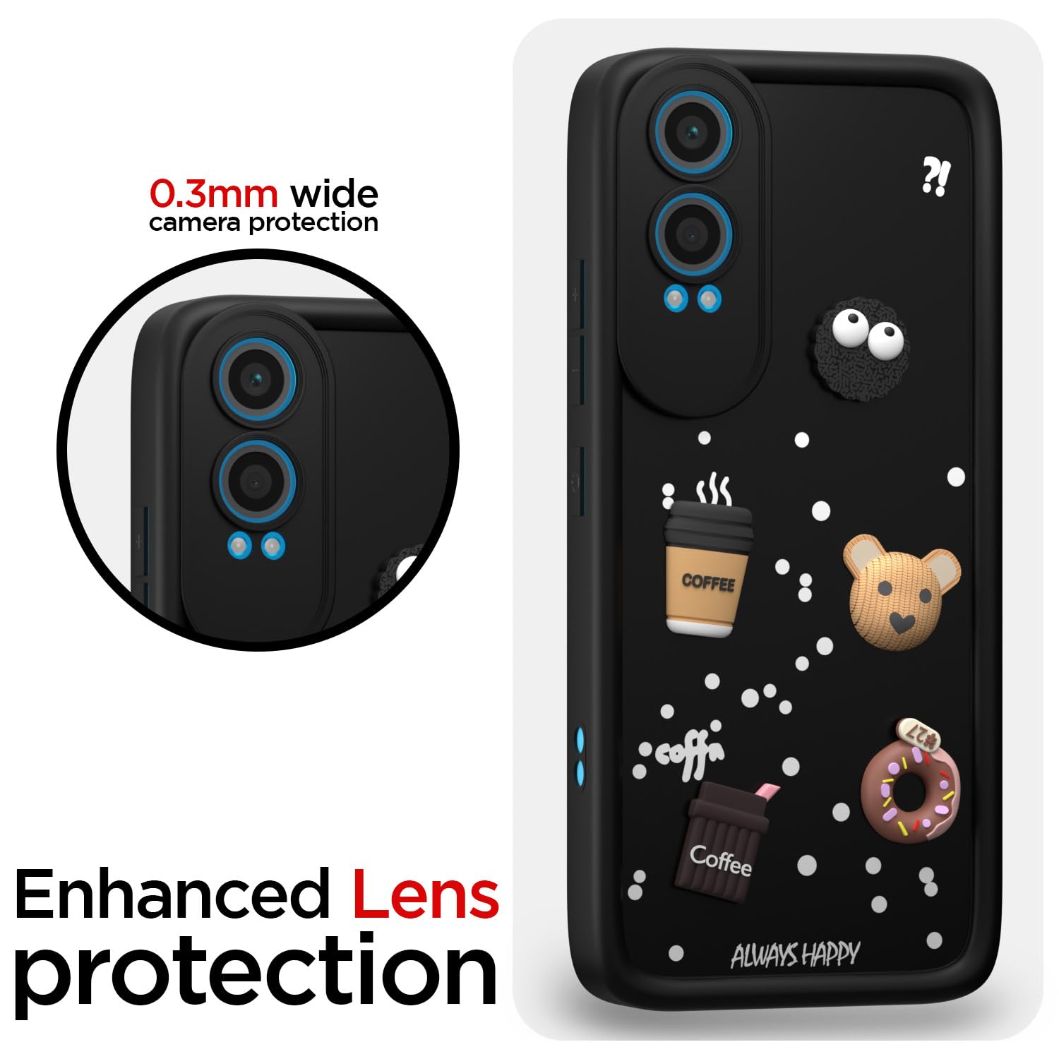 Amazon Basics Back Cover for OnePlus Nord Ce 4 Lite 5G | Cute Fun Cartoon 3D Bear Silicone Full Body Protection Bumper Cover (Black) offers donot miss 5 Amazon Basics Back Cover for OnePlus Nord Ce 4 Lite 5G | Cute Fun Cartoon 3D Bear Silicone Full Body Protection Bumper Cover (Black) offers donot miss