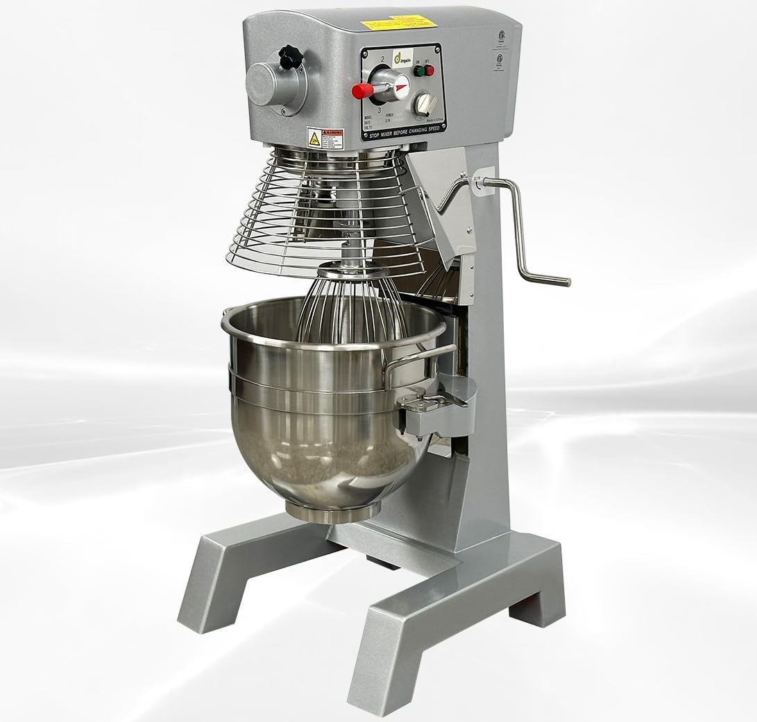 Commercial Mixer 30-Quart Food Bakery Pizza Dough Mixer Grinder Stand NSF Certified Restaurant kitchen HLM-30B-B30dup