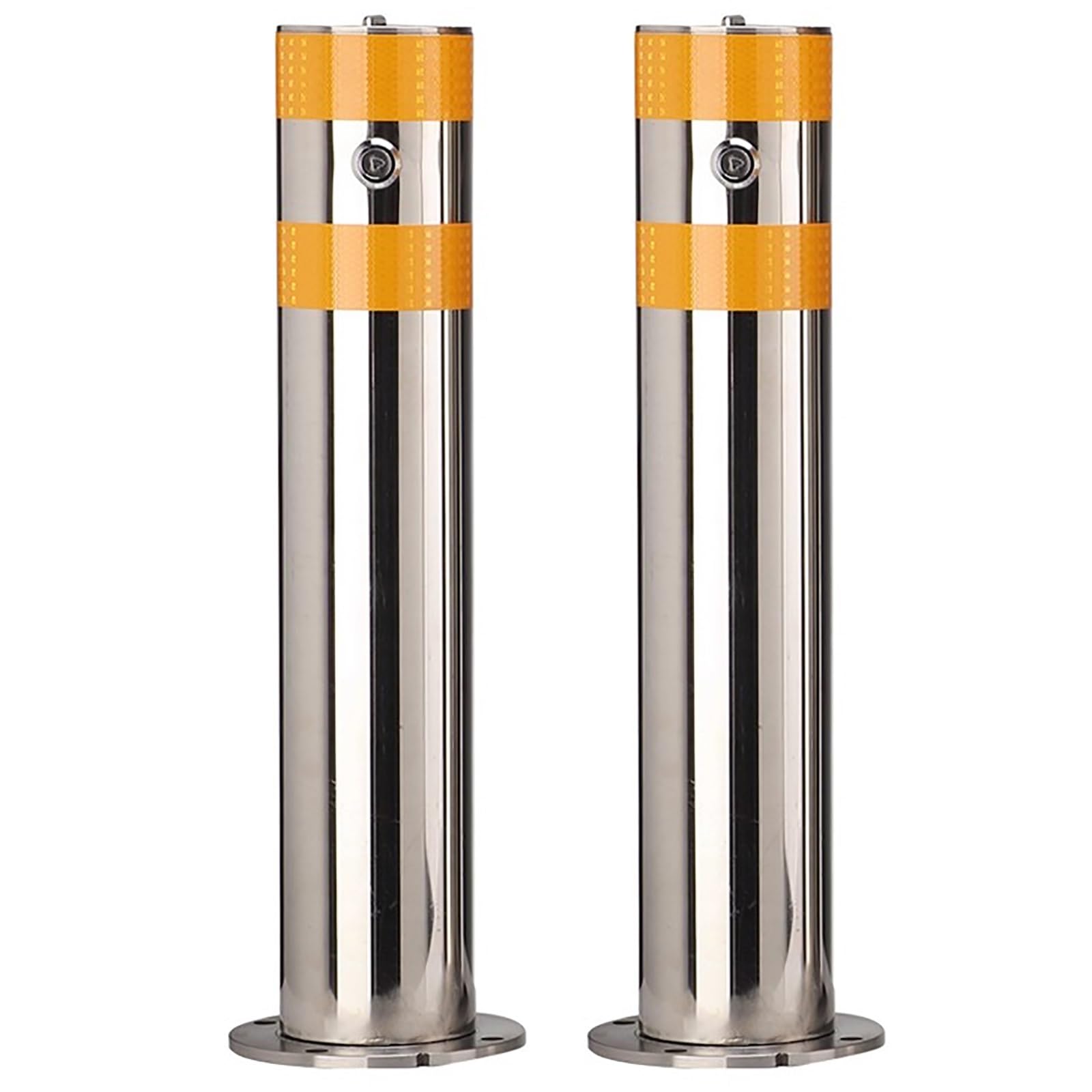 SaryEdge Removable Parking Bollard with Reflective Safety Post for Driveway and Sidewalk Traffic Control,2pcs,2pcs