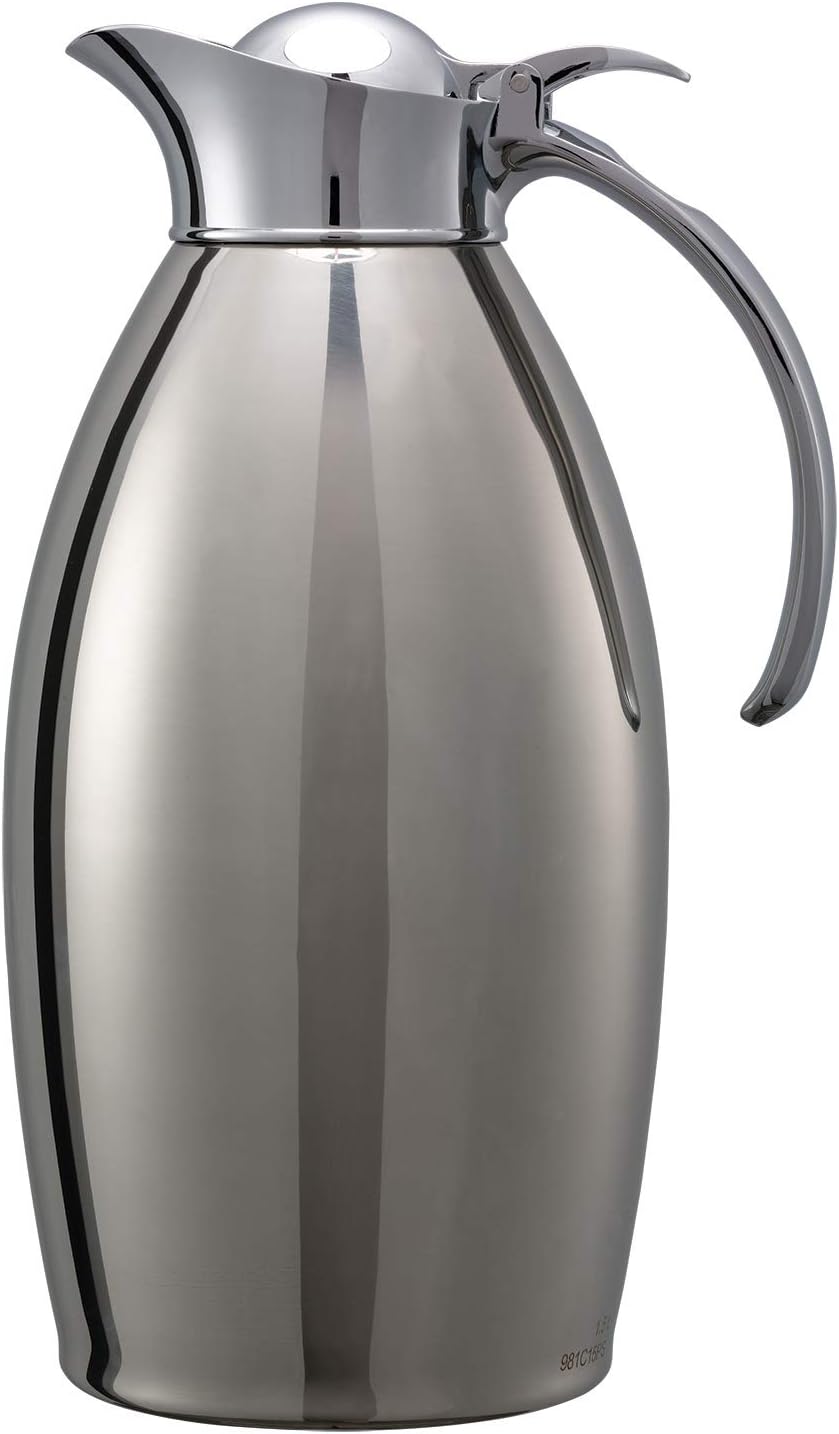 Service Ideas 1.5 Liter Vacuum Insulated Coffee Pot Thermal Carafe With Lid Water Pitcher Stainless Steel