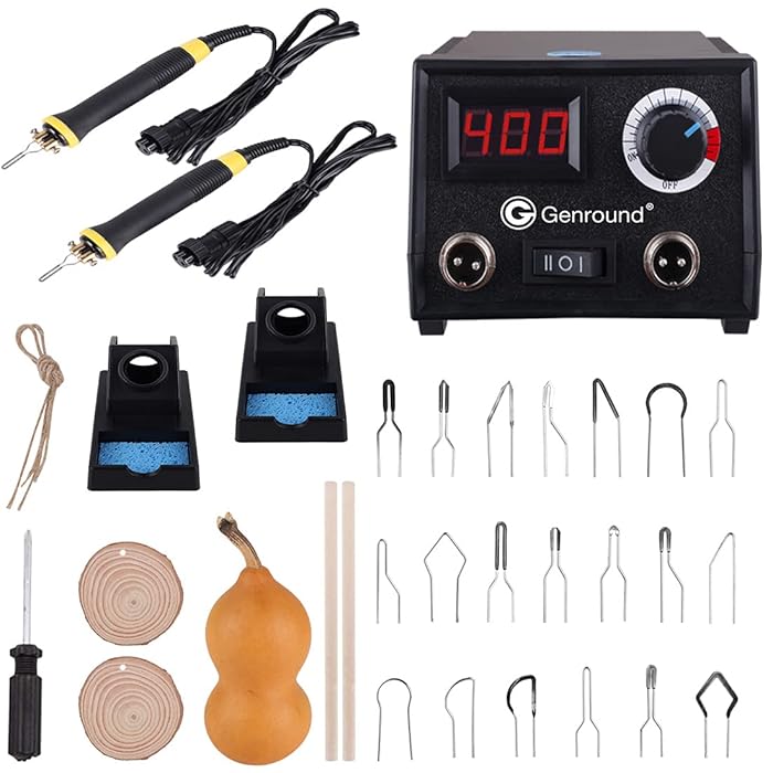 Buy Genround Wood Burner, Professional 60W Wood Burning Kit Tool